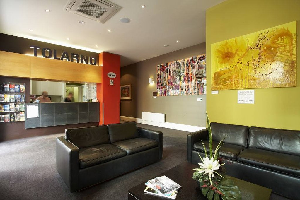 Lobby at Tolarno Hotel, MELBOURNE