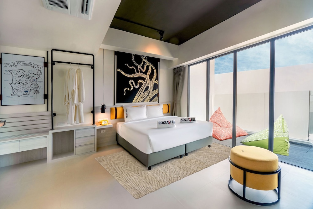 غرفة ديلوكس بسرير كينج، Socialtel Koh Samui Chaweng (Adult Only) 3/4