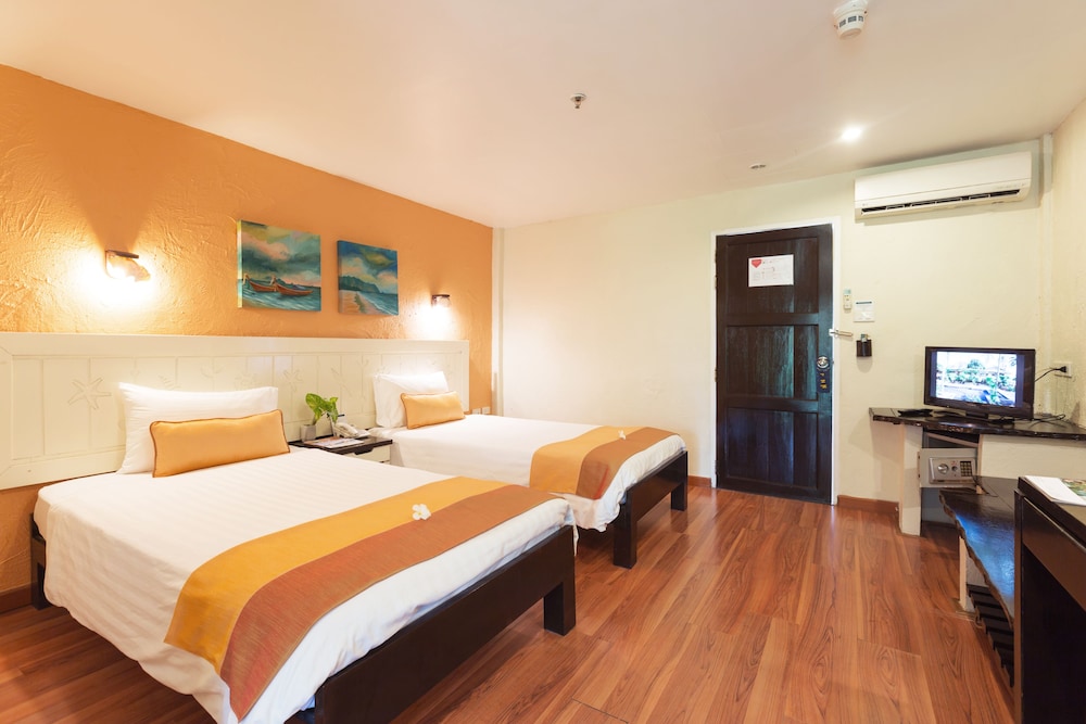 غرفة ديلوكس بسريرين منفصلين بإطلالة على المسبح، Vacation Village Phra Nang Inn 4/10