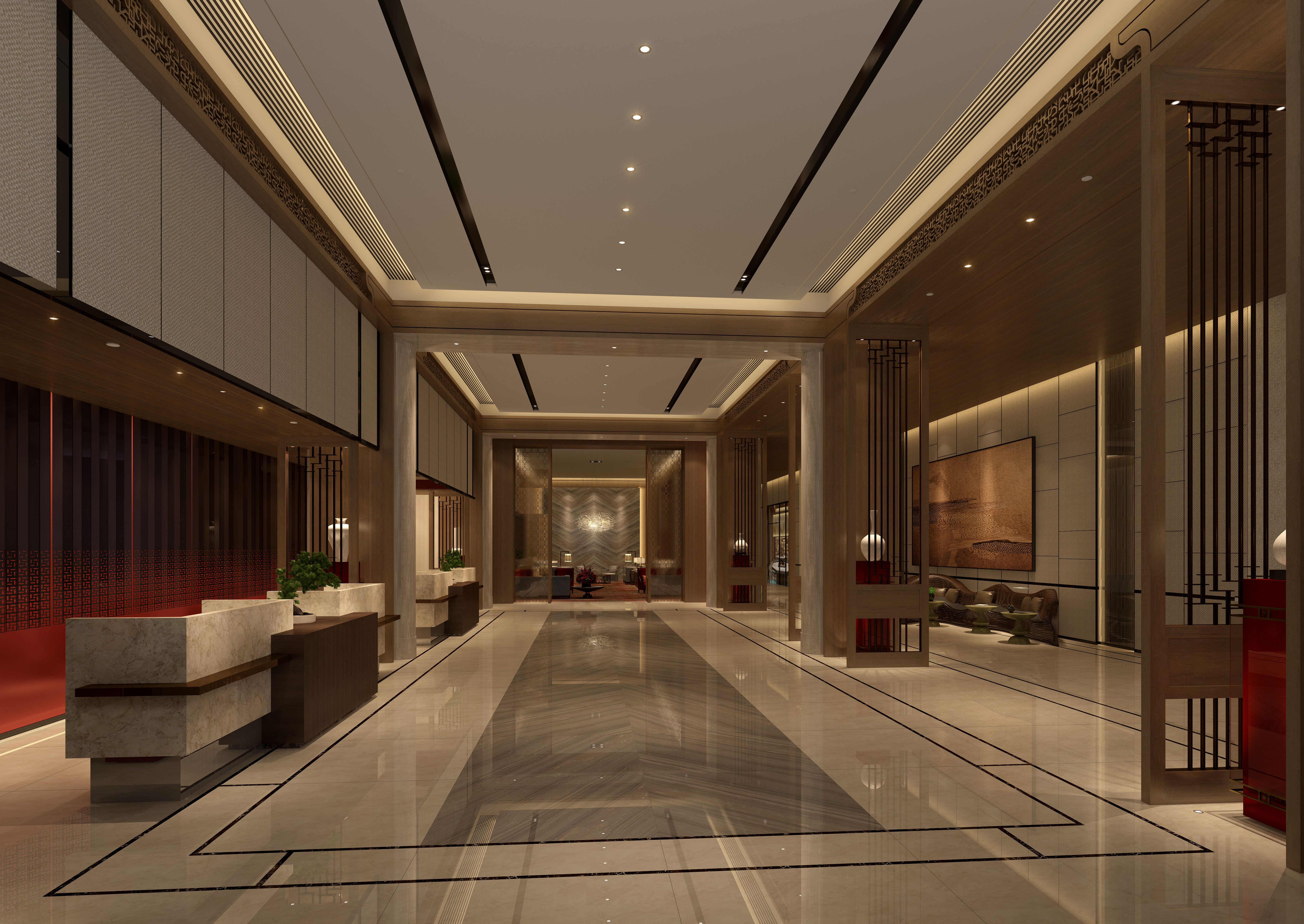 Lobby at Hualuxe Beijing Xinan, BEIJING