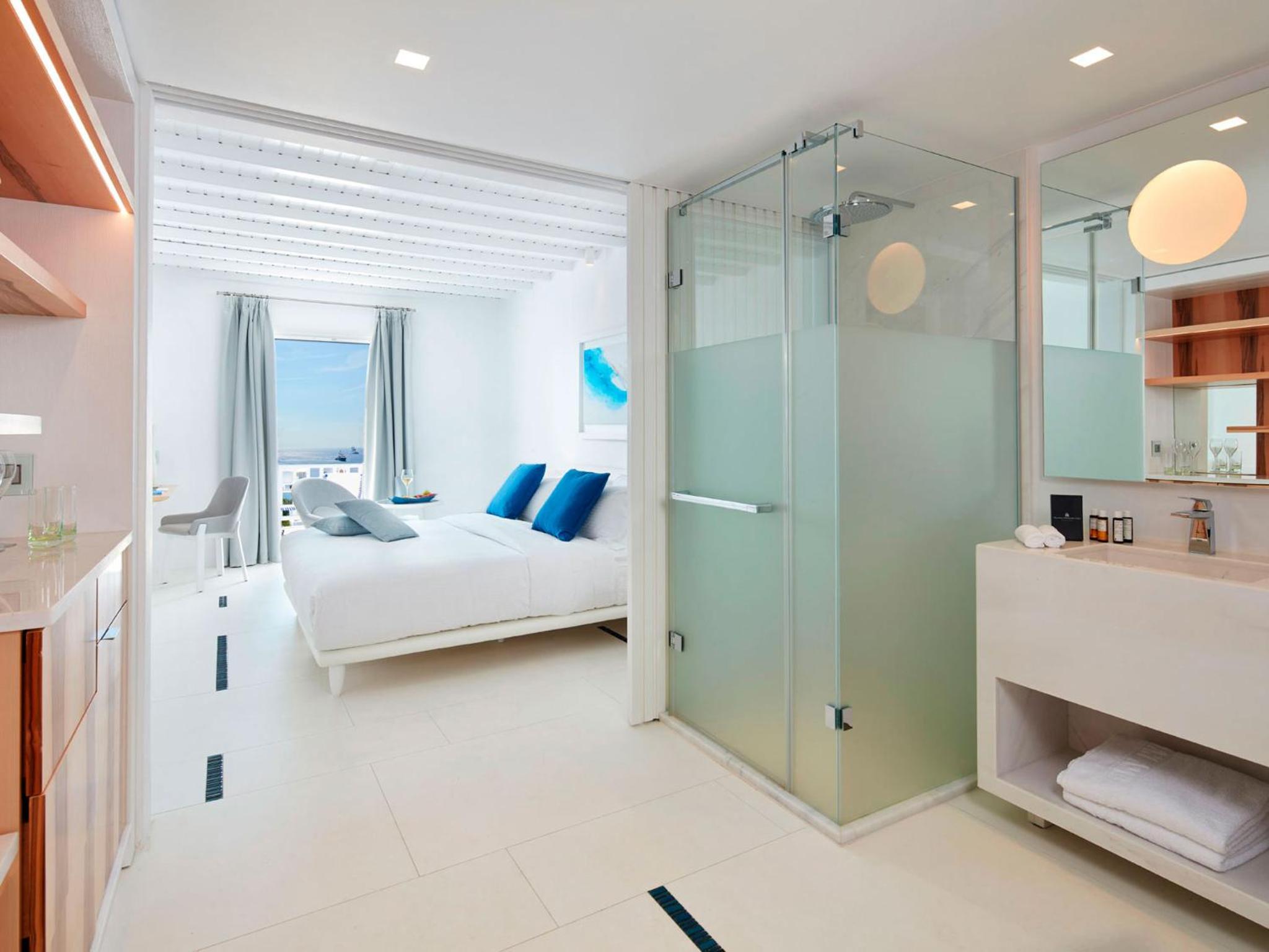 Blue, Double Bed, Panoramic Sea View