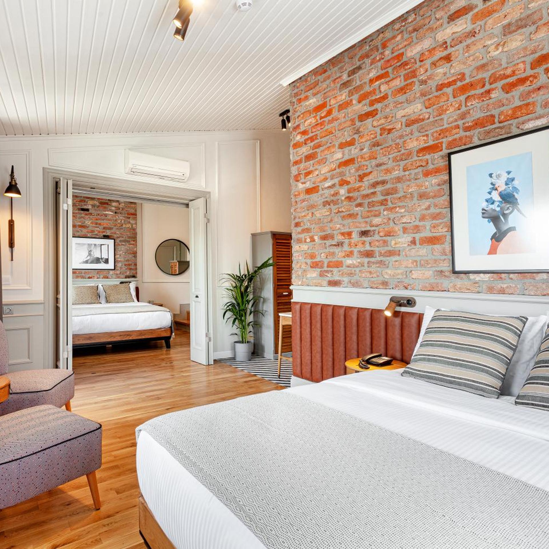 جناح بسرير كينج بشرفة، World House Boutique Hotel Galata 4/9