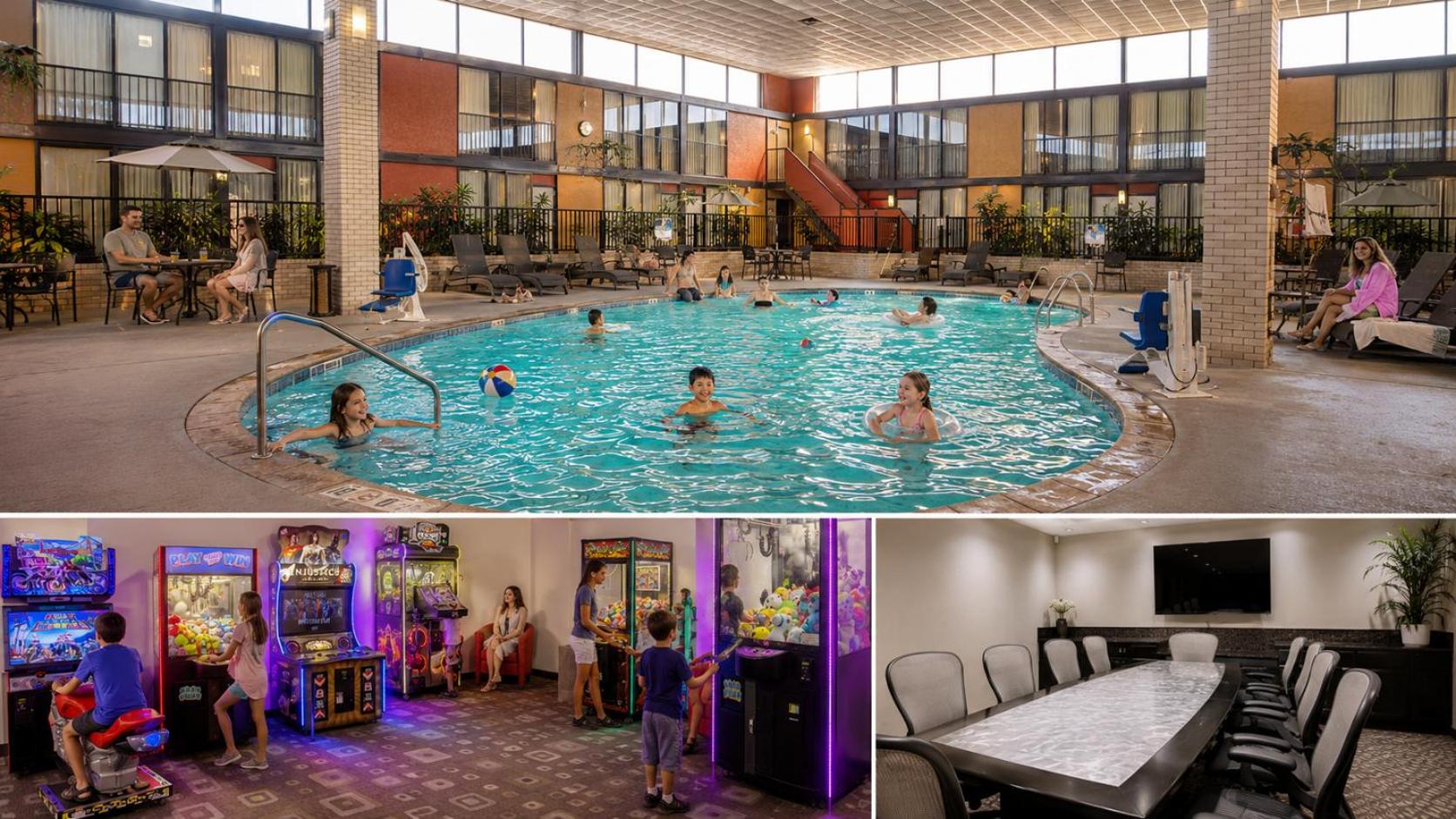 OKC Hotel Suites, Event Center, indoor Pool and Arcade, 5 Min from Downtown & Fairgrounds 37/45