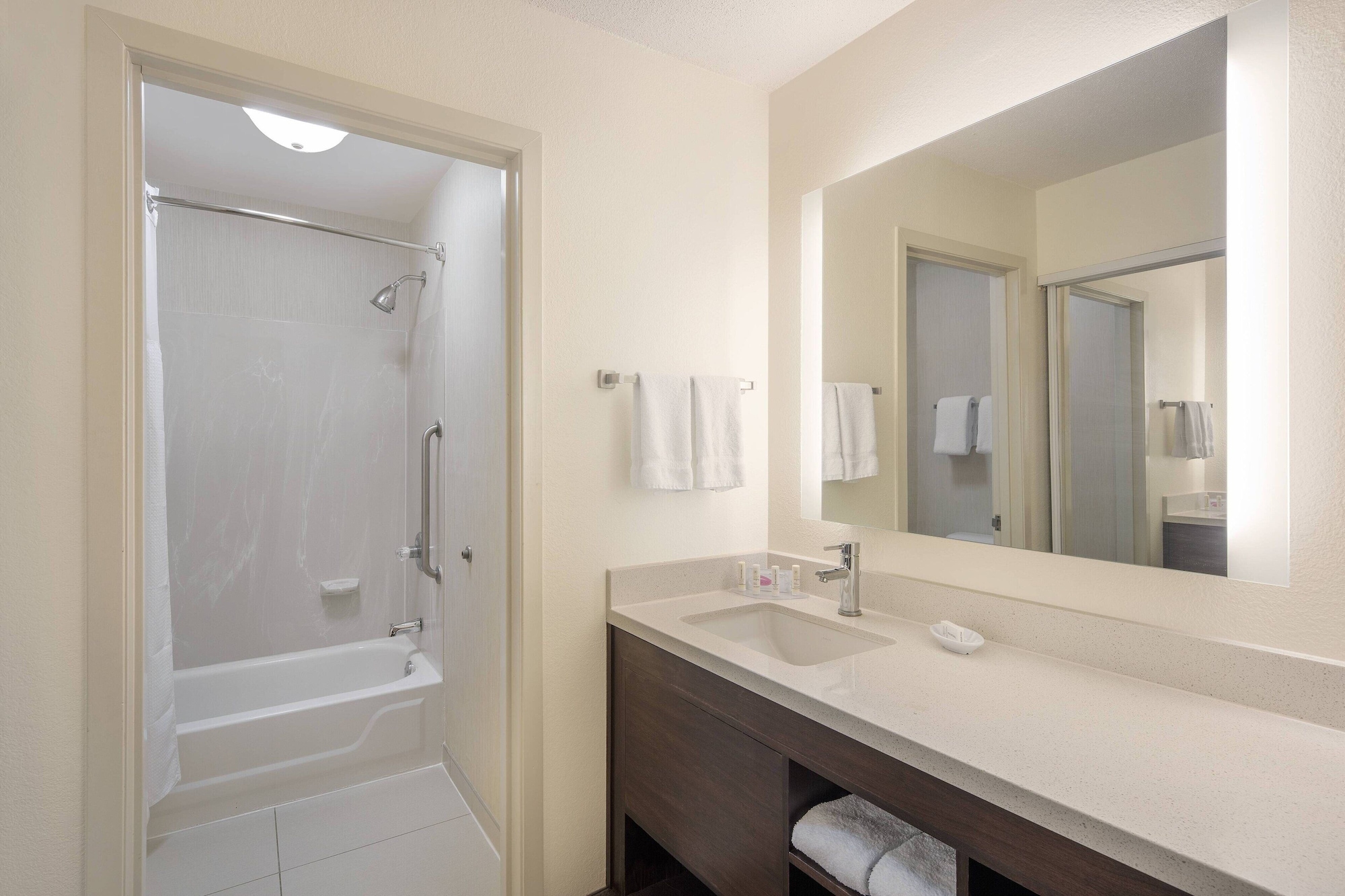 جناح بسرير كوين بغرفة نوم واحدة مع أريكة لذوي الإعاقة، Residence Inn by Marriott Indianapolis Airport 2/3