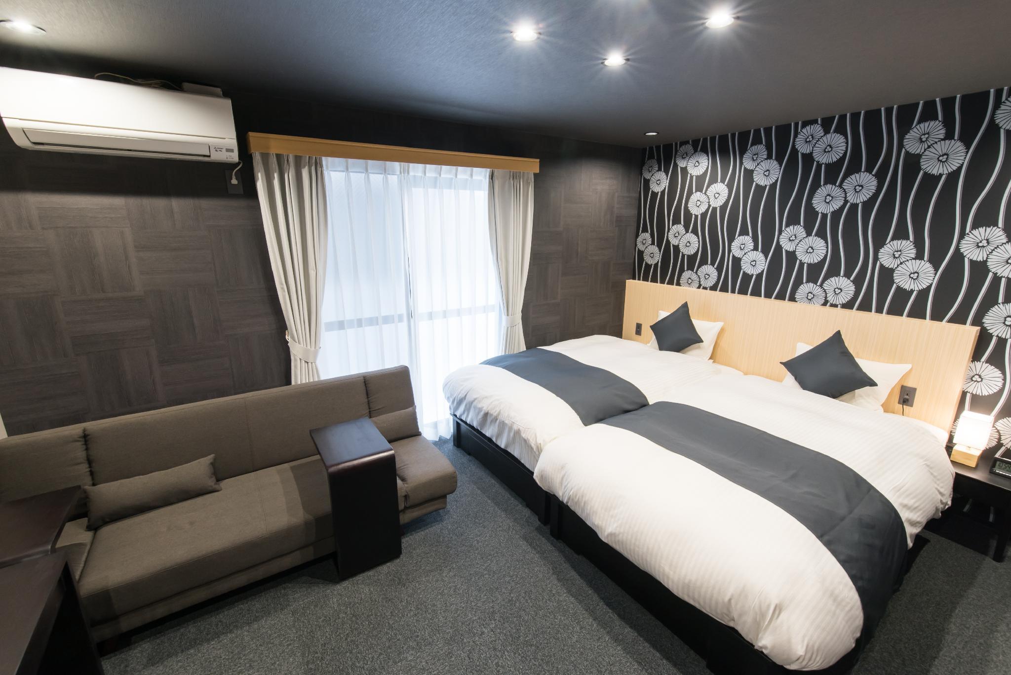 Semi Room, Studio, 2 Semi Double Beds, Sofa