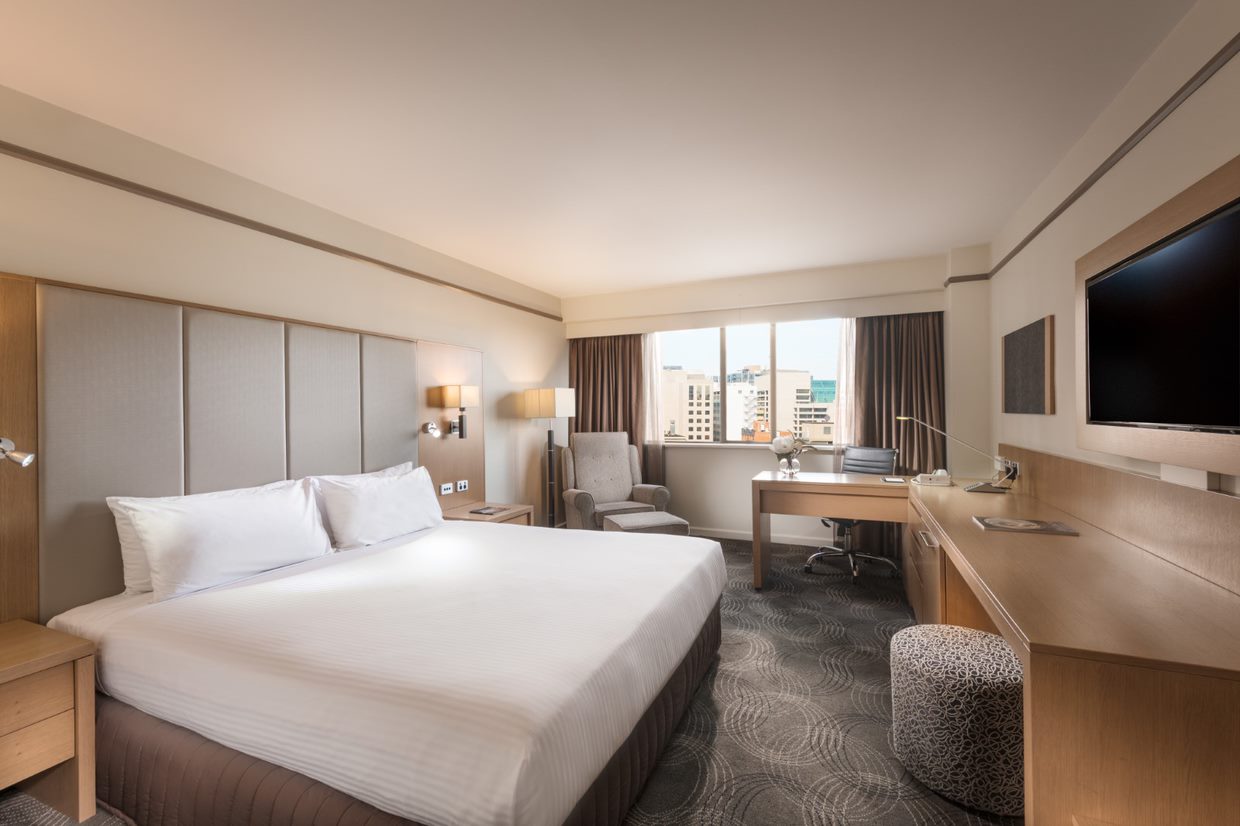 Room, Double Bed, City View