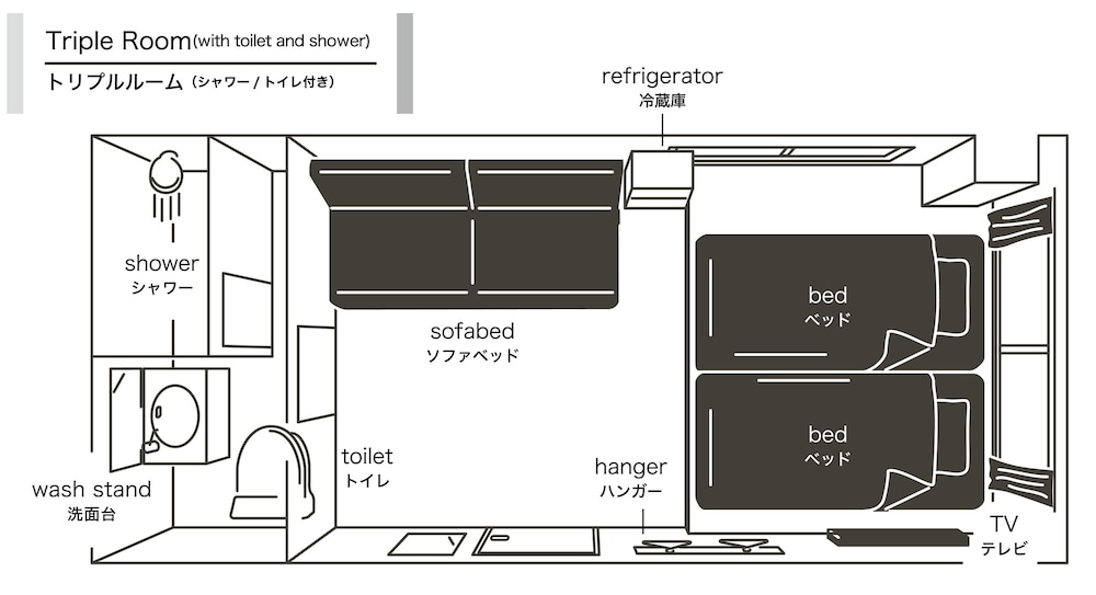 Hotel Plus Hostel SAPPORO 48/64