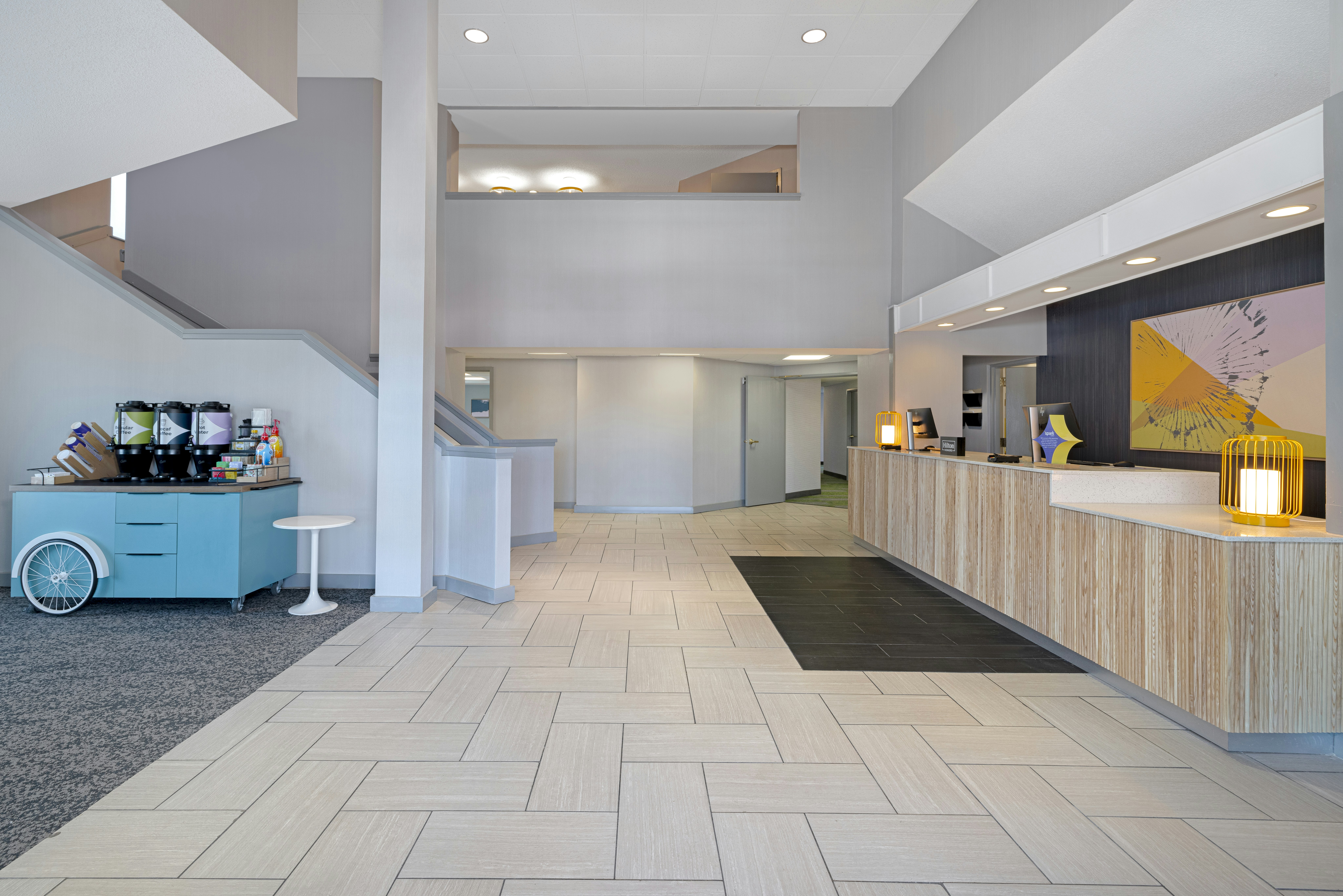 Lobby at Spark by Hilton Bentonville, BENTONVILLE - AR