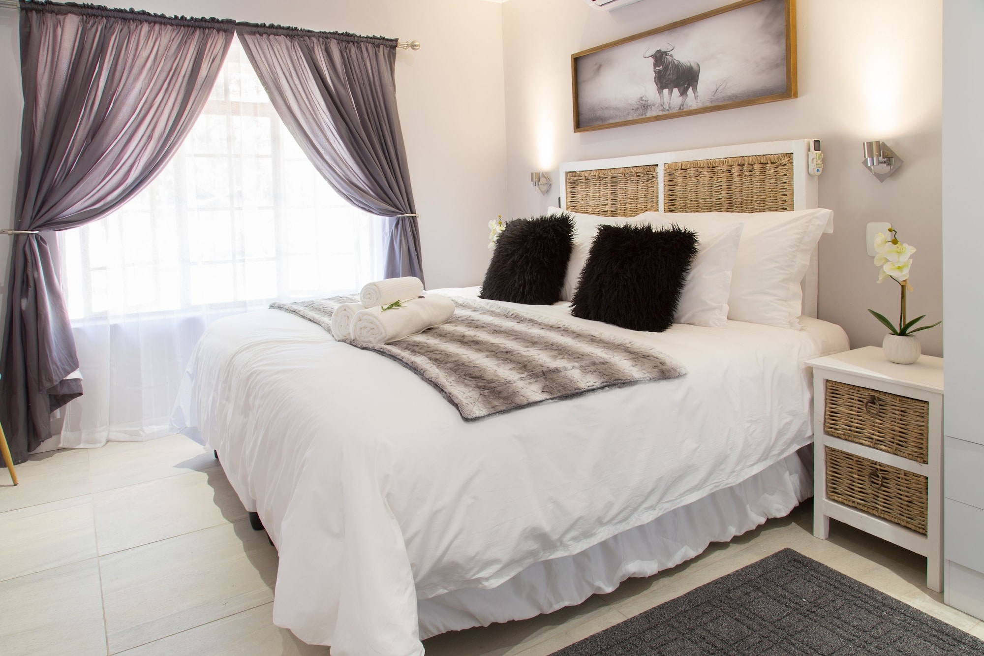 DAISY, LAVENDER, DOUBLE BED