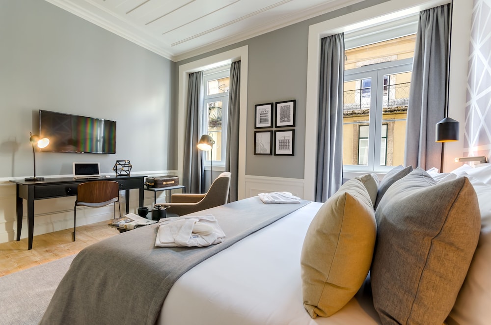 غرفة بريميوم بسريرين منفصلين بإطلالة على المدينة، Hotel da Baixa 2/9