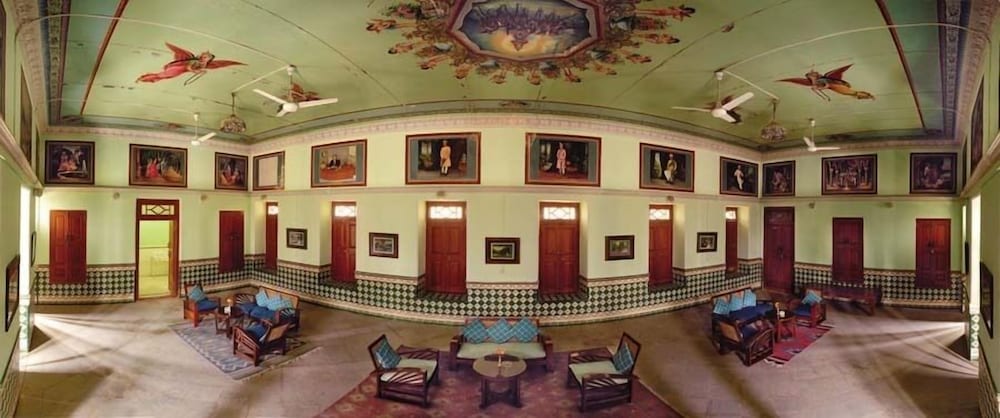 Lobby at The Piramal Haveli (20th Century; Shekhavati, Rajasthan), Jhunjhunu