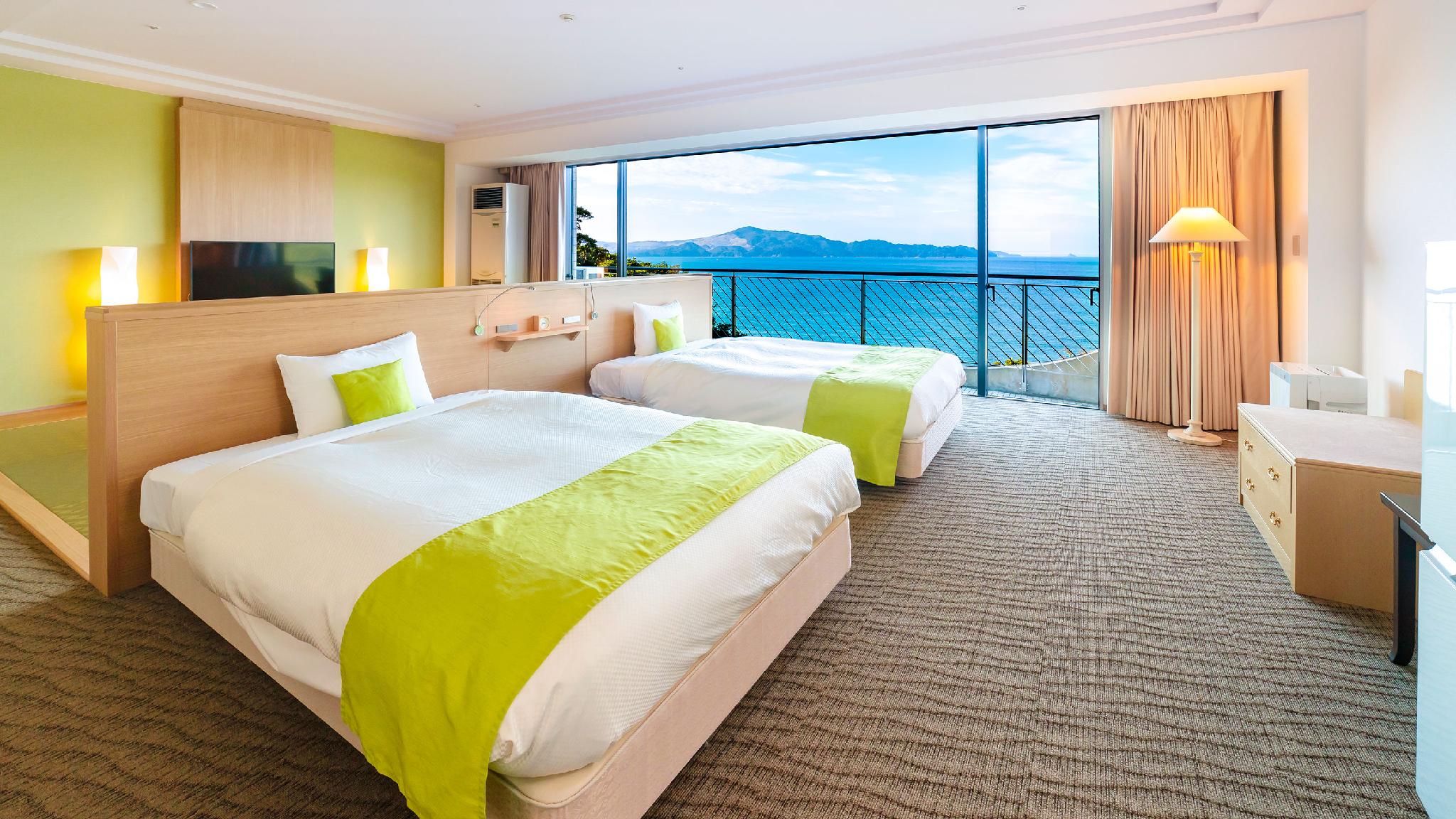 Japanese Western, Junior Suite, Twin Beds, Indoor Bath