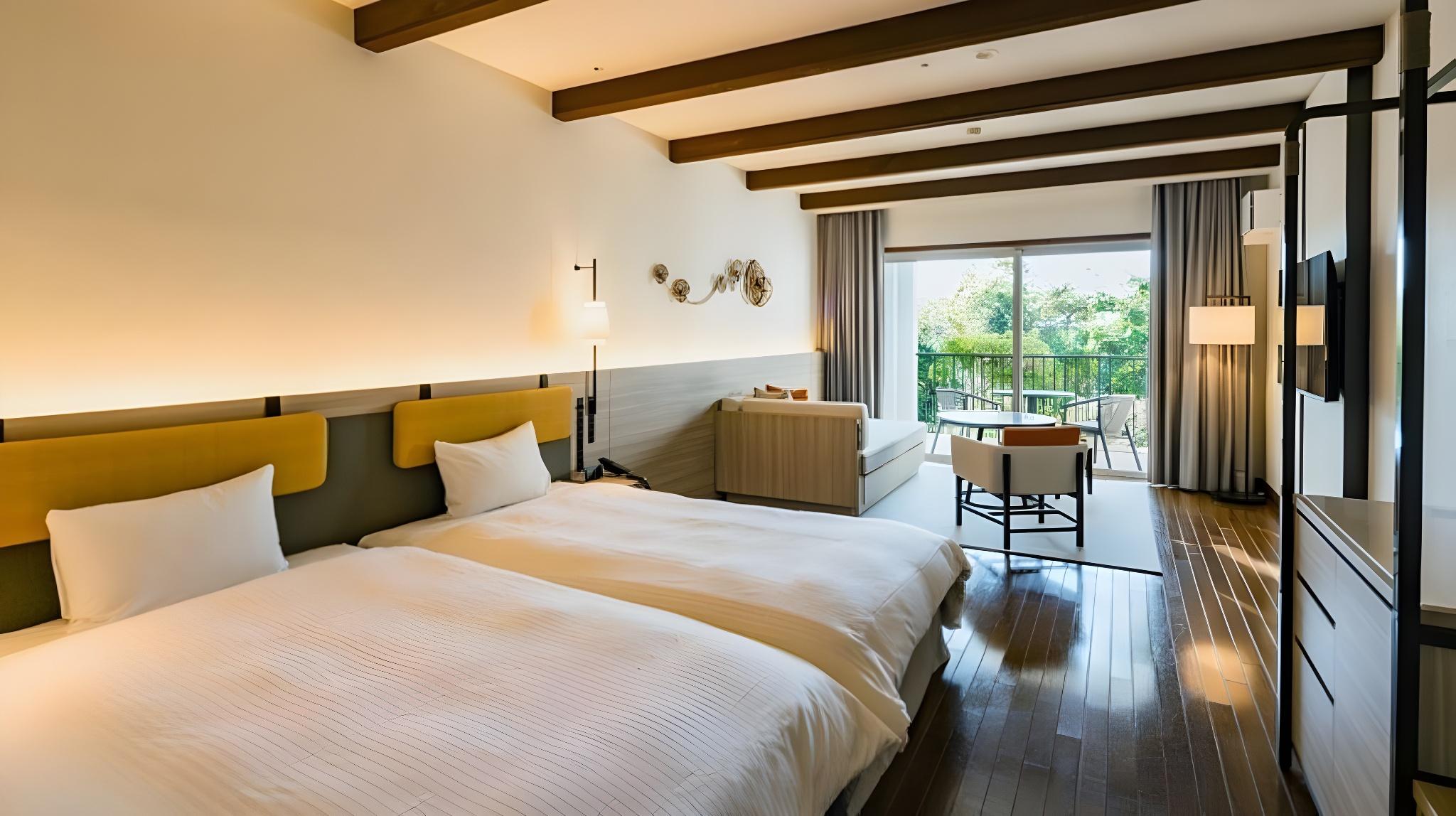 Garden, Twin Beds