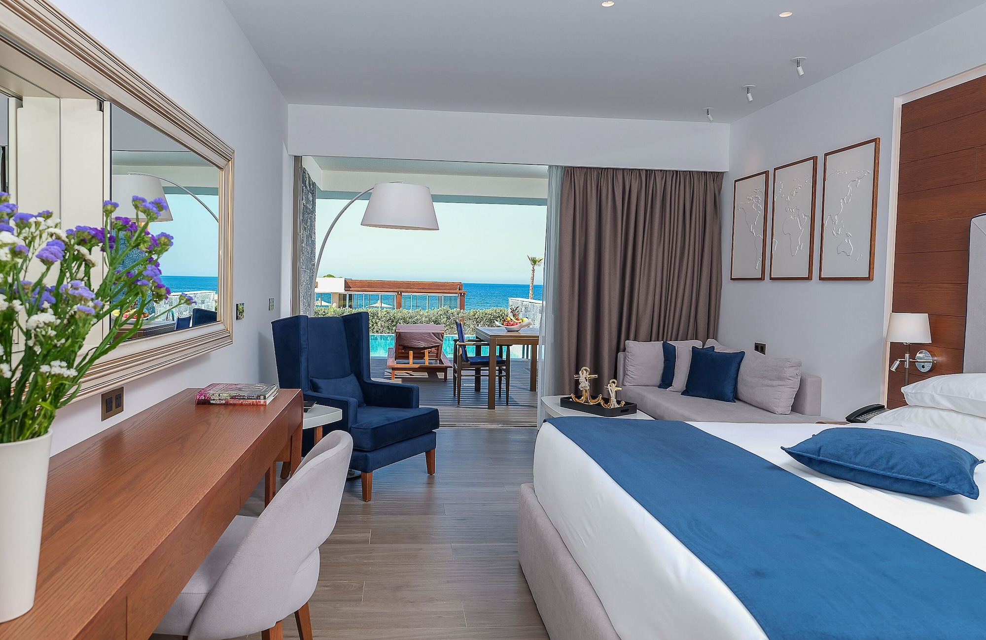 Princess, 2 Bedrooms, Blue, Villa, 2 King Beds, Sea View, Two Story, 2 Sofa, Private Pool