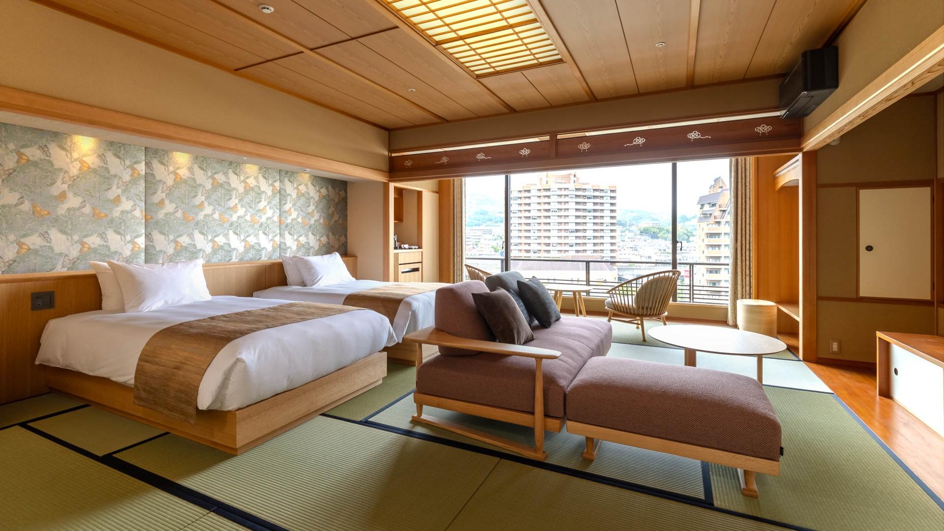 Japanese, Suite, Riverside, Mountain View, Night View