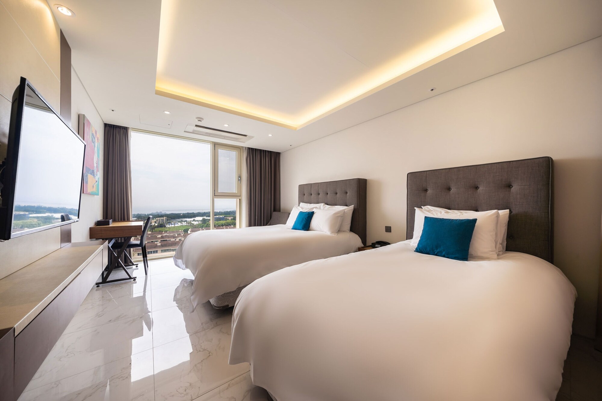 Ocean, Deluxe, Family, 1 Double and 1 Single Bed