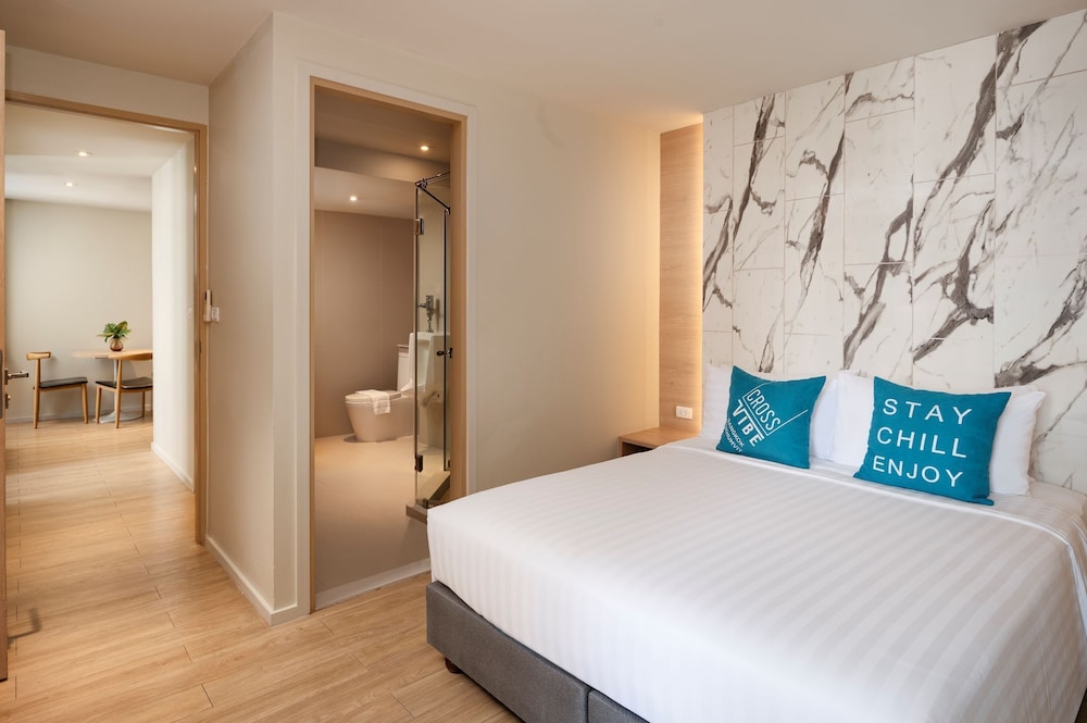 جناح بسرير مزدوج وسرير فردي بغرفتي نوم، Cross Vibe Bangkok Sukhumvit 3/7