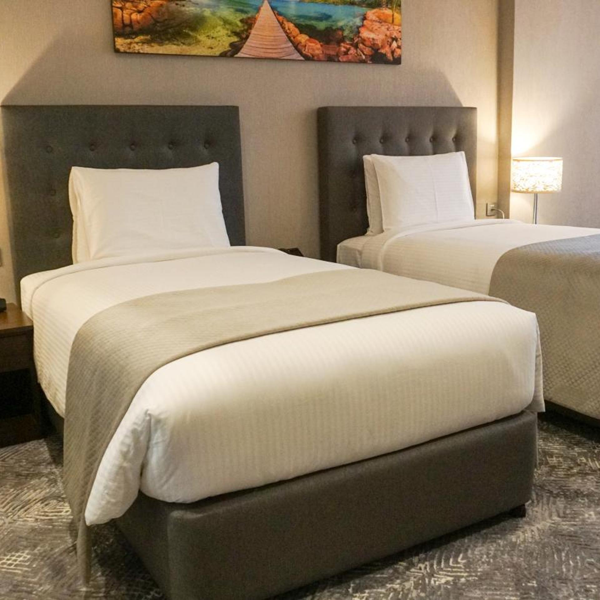 Deluxe Twin partial sea view room