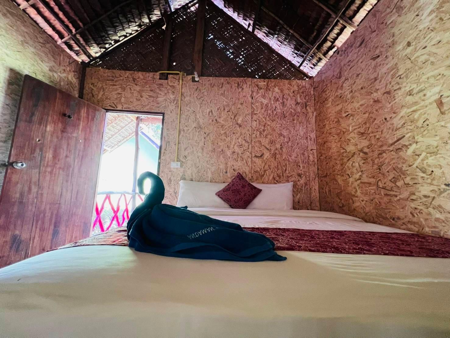 Bamboo, Bungalow, Double Bed, with Fan