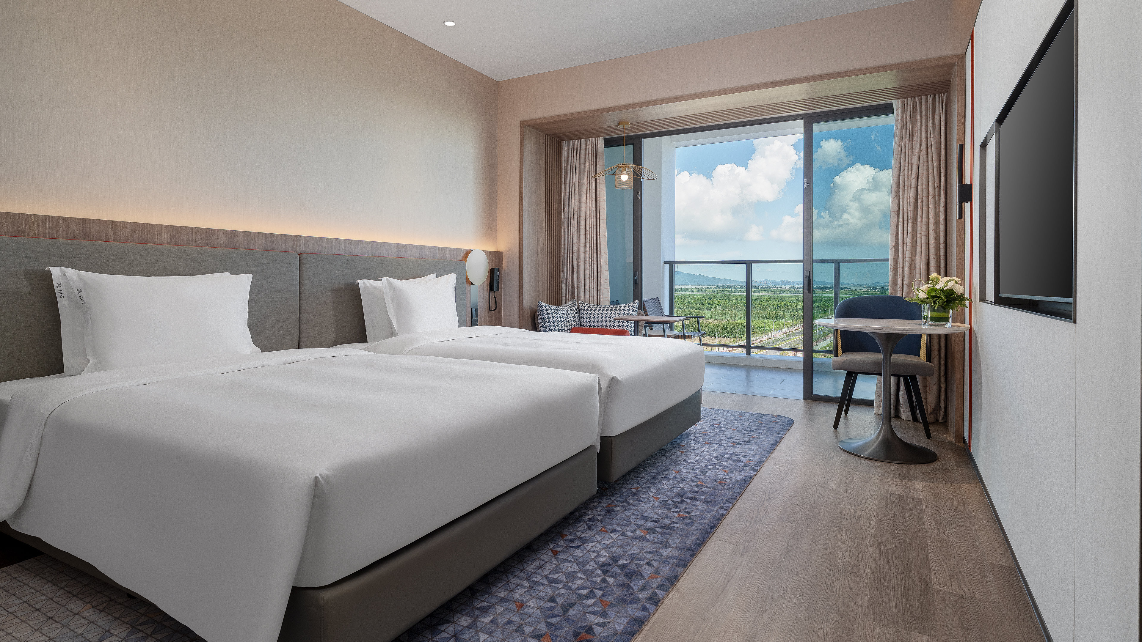 Standard, Twin Beds, Private Hot Spring Bath, High Floor