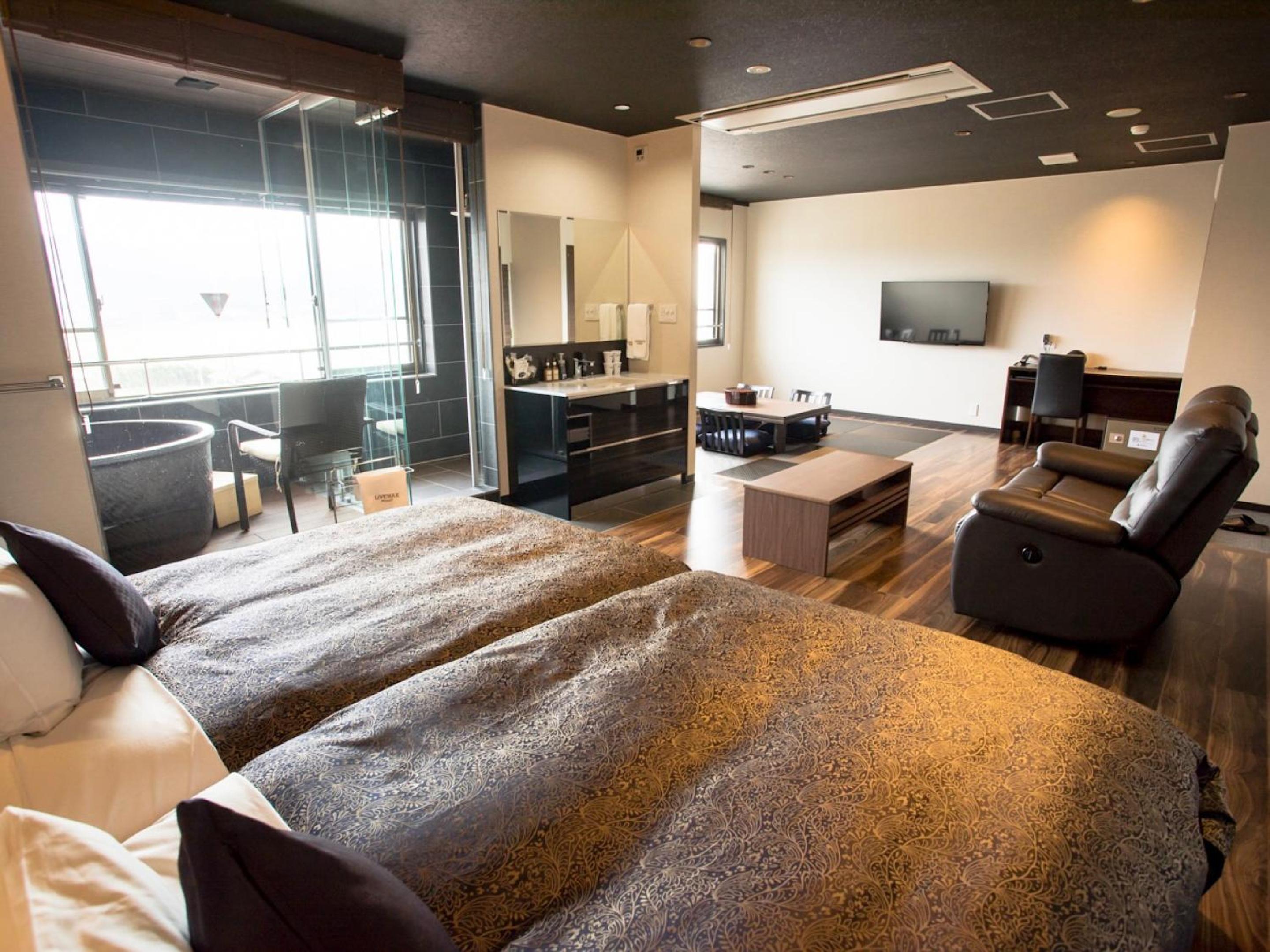 Ocean, Suite, Futon Bed, Twin Beds, Outdoor Bath, Smoking