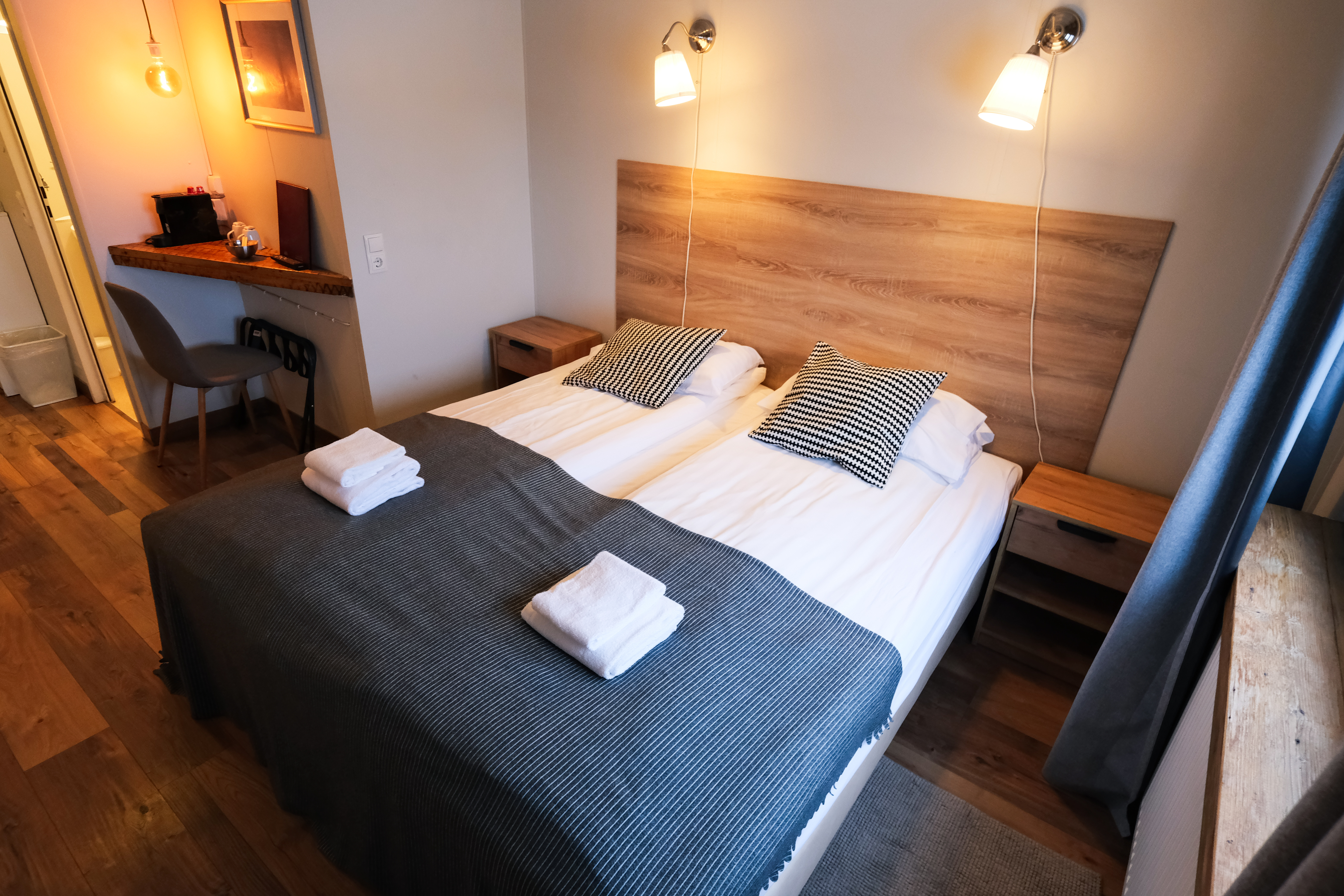 غرفة اقتصادية بسرير مزدوج أو سريرين منفصلين، Hotel Laki 3/4