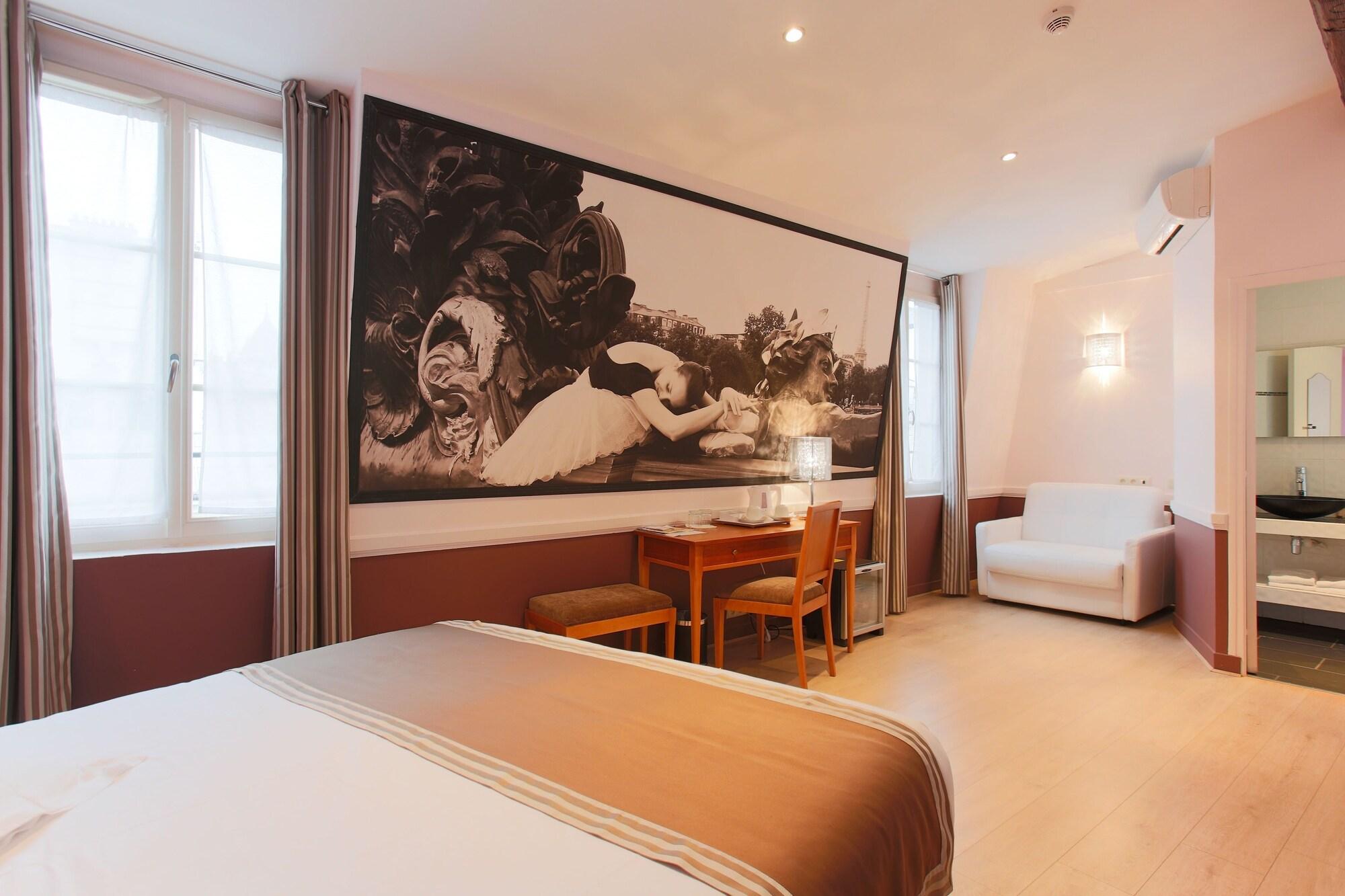 غرفة سيغنتشر بسرير مزدوج، Atelier Vavin Hotel - Paris Montparnasse (ex Atelier Saint Germain) 3/6