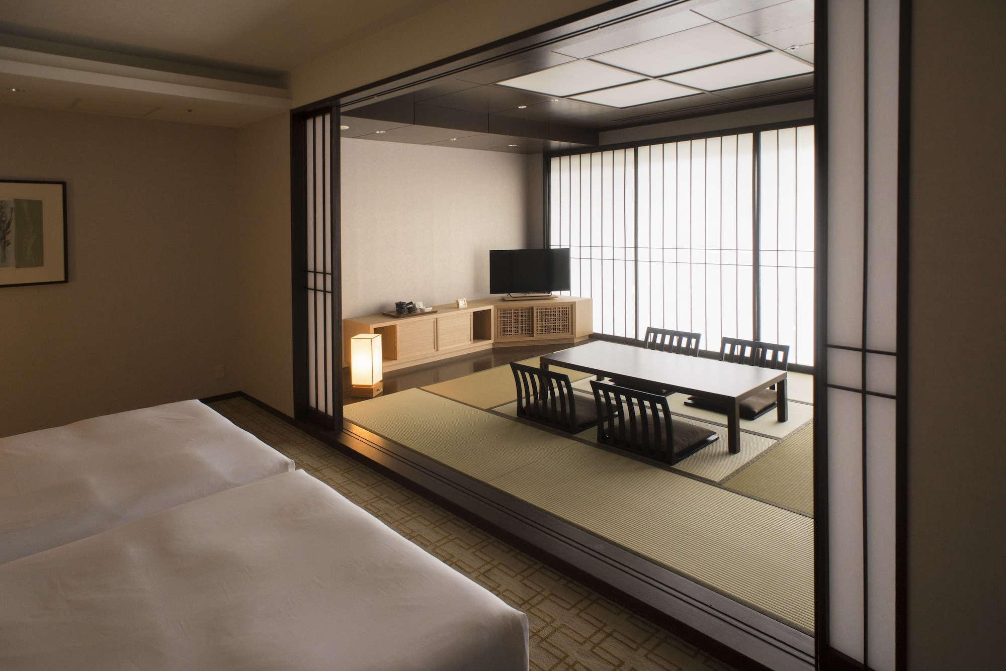 غرفة بسريرين منفصلين بأرضية تاتامي، Hyatt Regency Hakone Resort and Spa 6/10