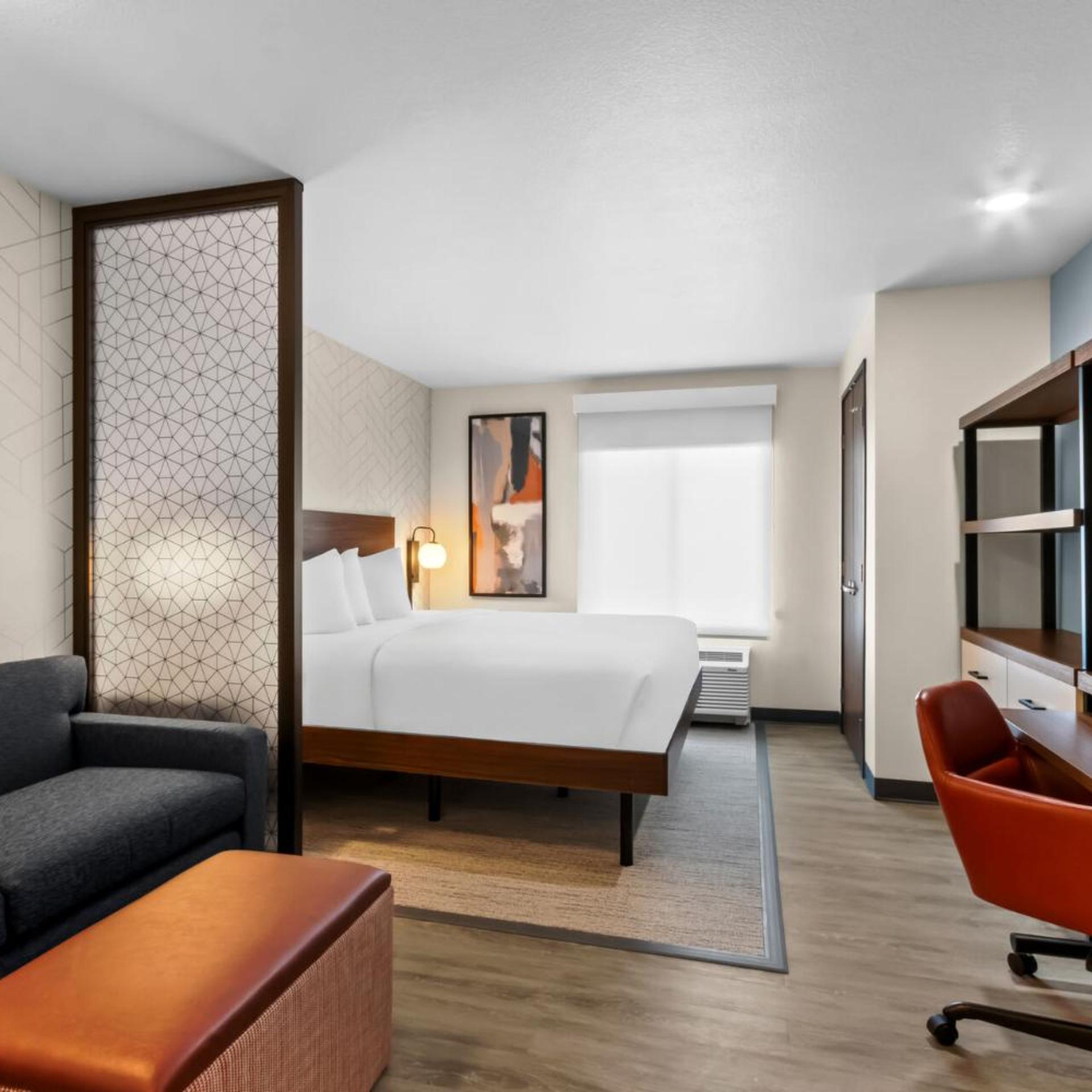 Efficiency, King Bed, Sofa