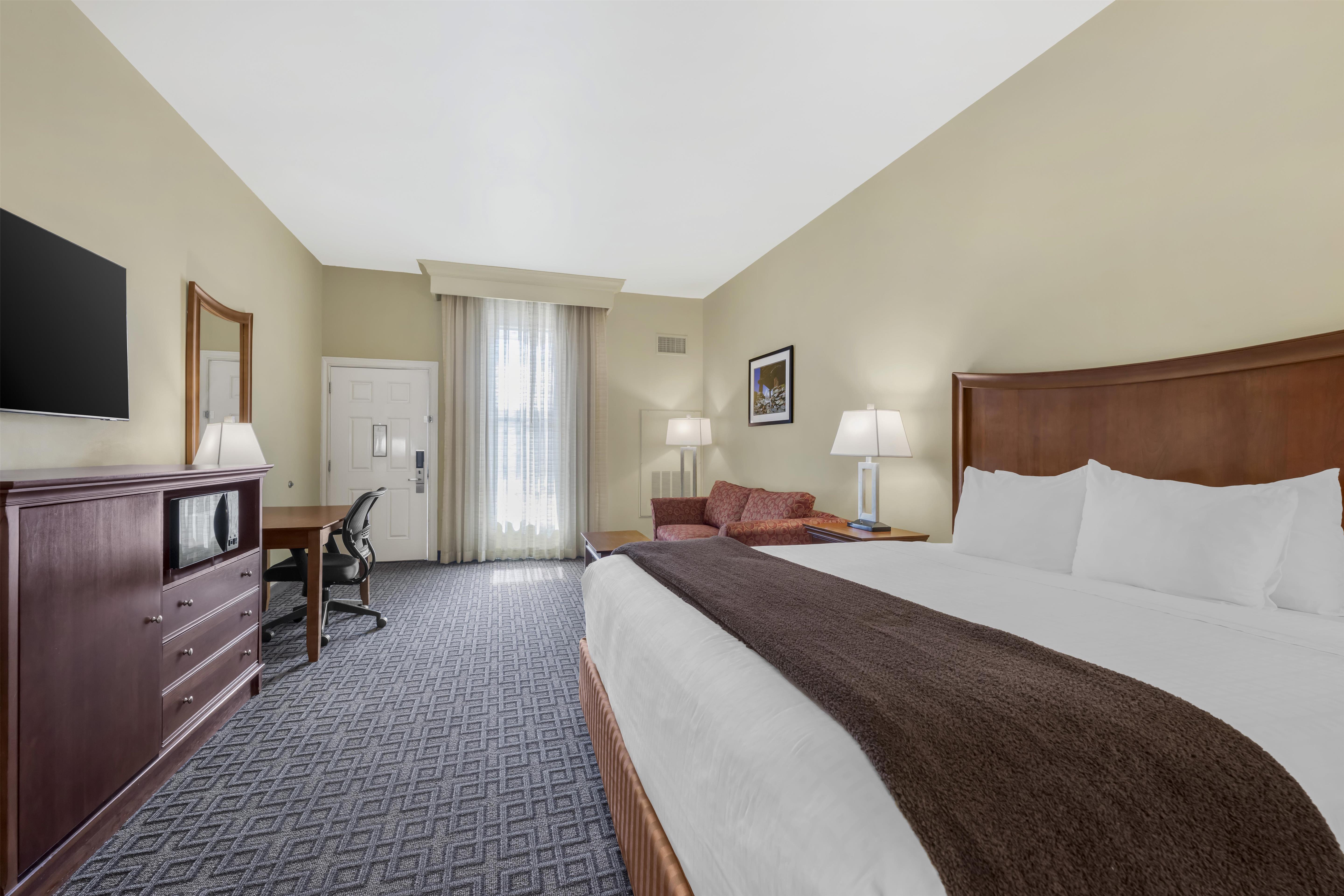 Room, King Bed, Sofa, Exterior Entrance