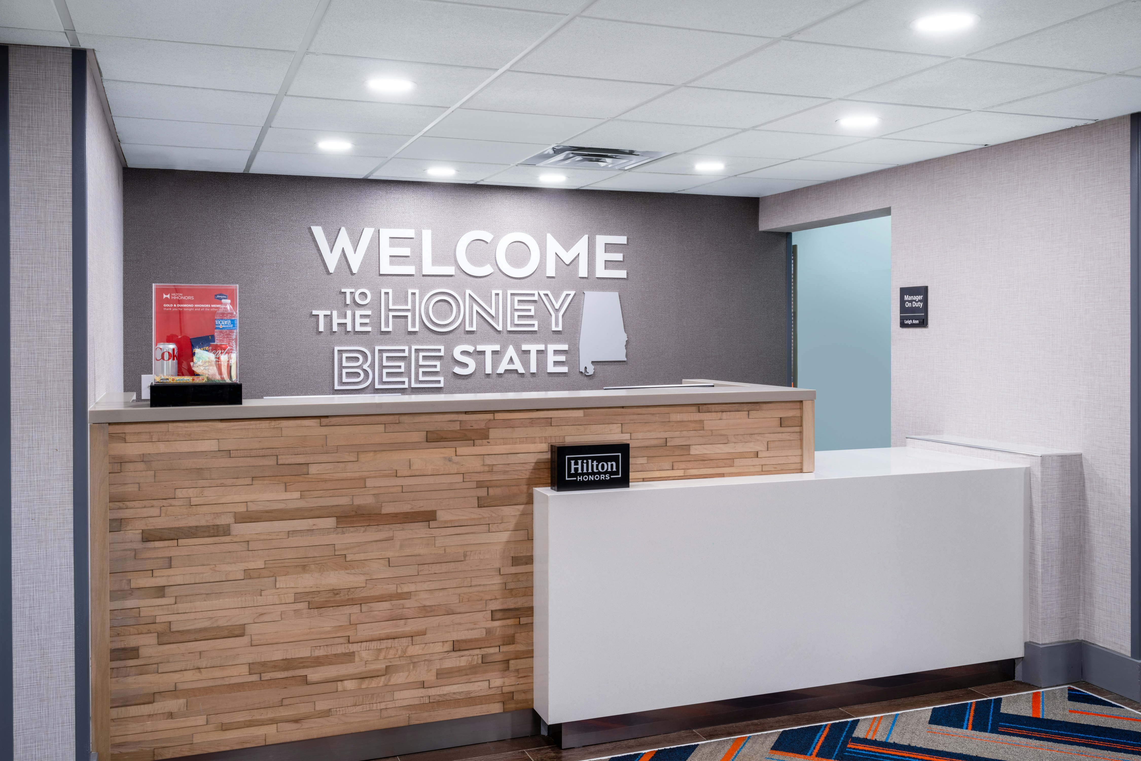 Lobby at Hampton Inn Auburn, AUBURN - AL