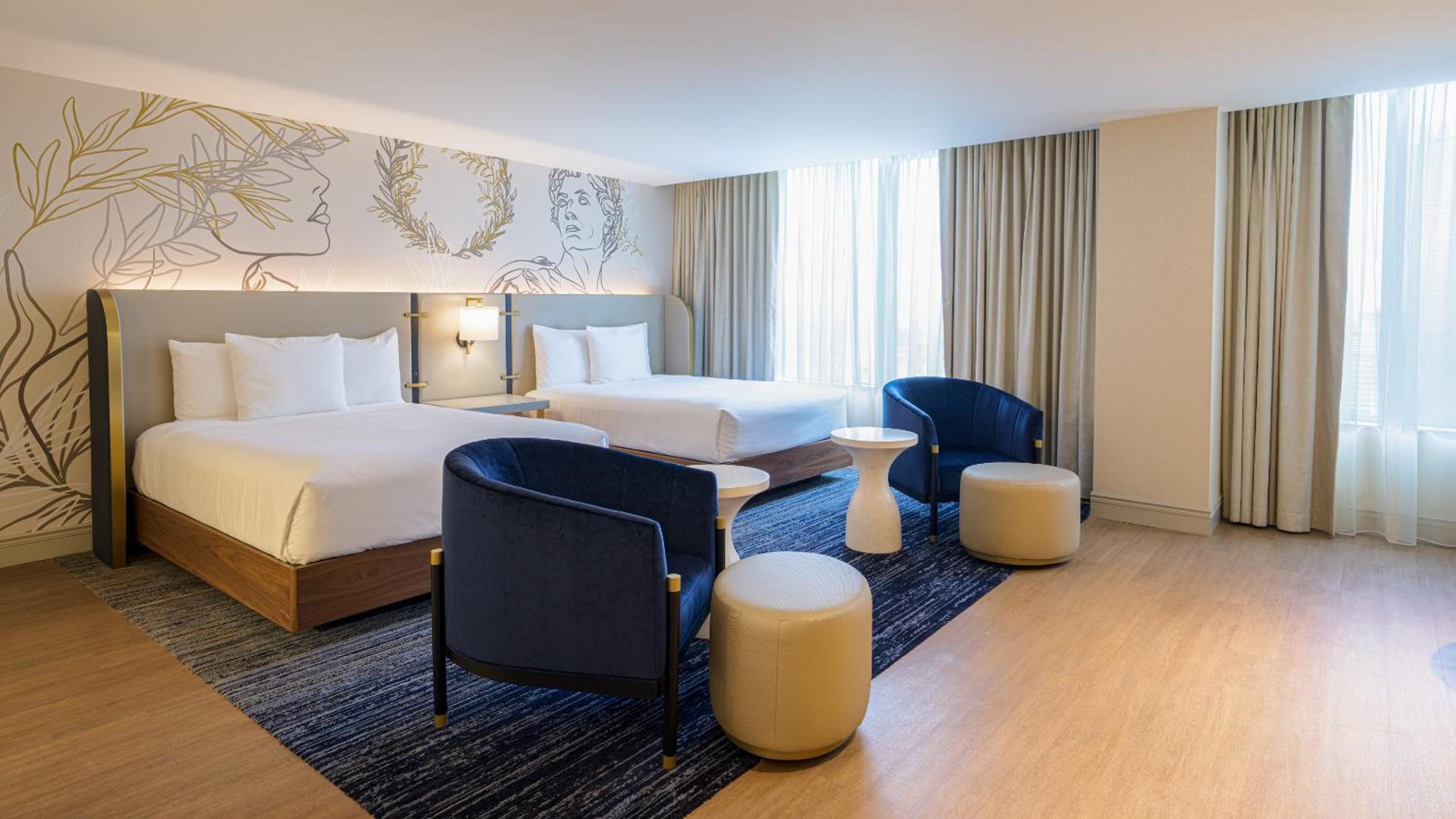 Renovated, Tribune, Suite, 2 Double Beds, Ocean Tower, Smoking