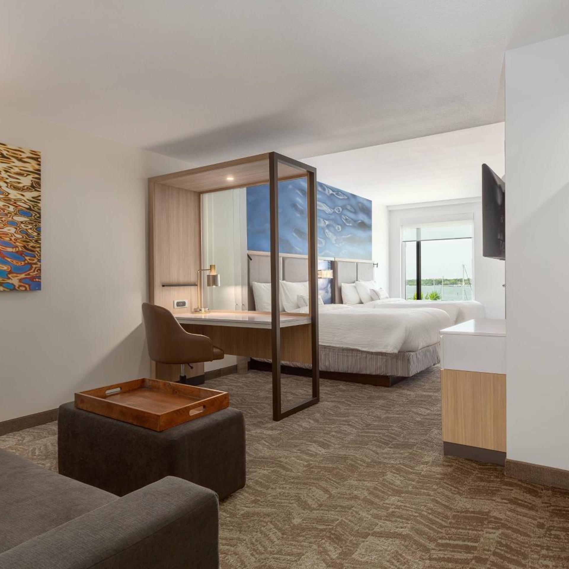 Suite, 2 Queen Beds, Water View, Sofa