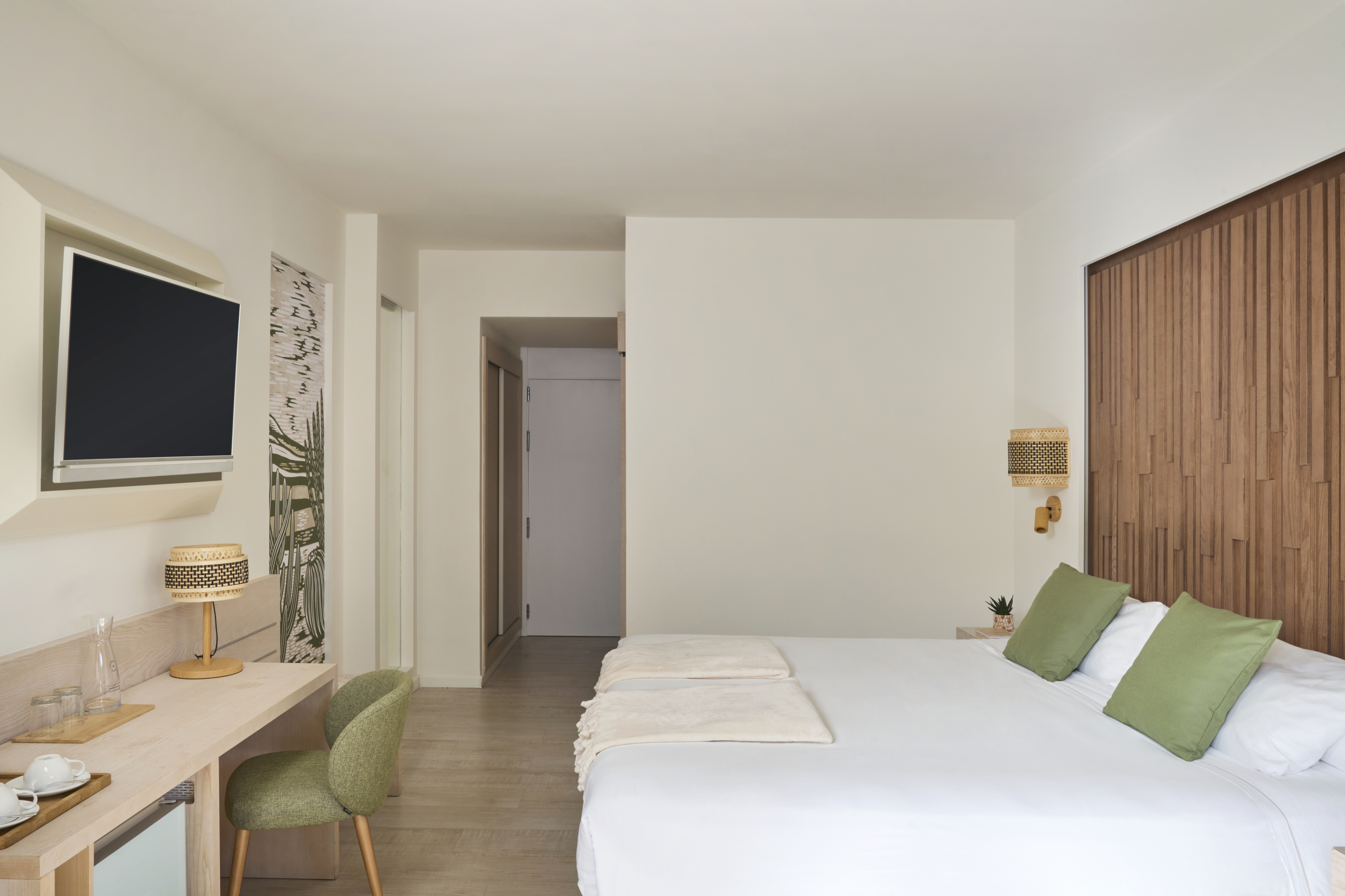 Room, Single, Double Bed, Terrace