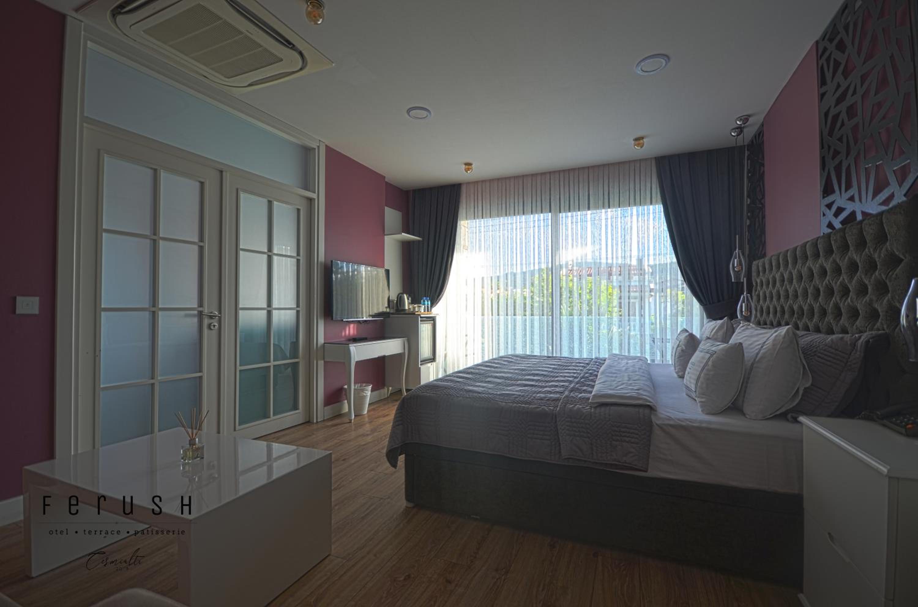 جناح عائلي بشرفة، Ferush Otel 8/10