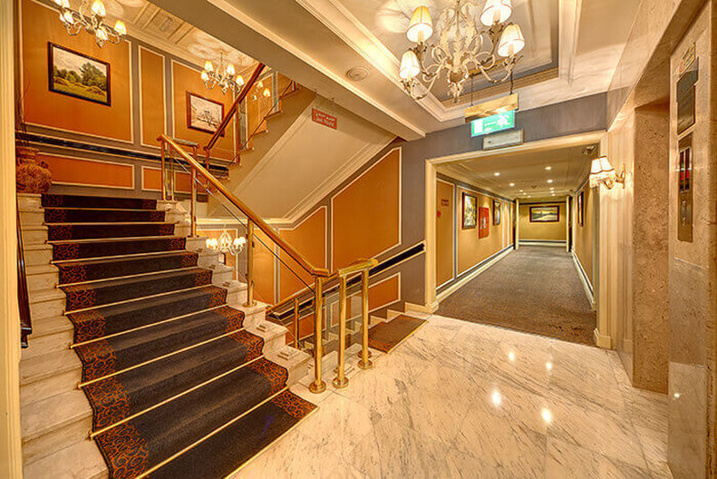 Lobby at Royal Ascot Hotel, DUBAI
