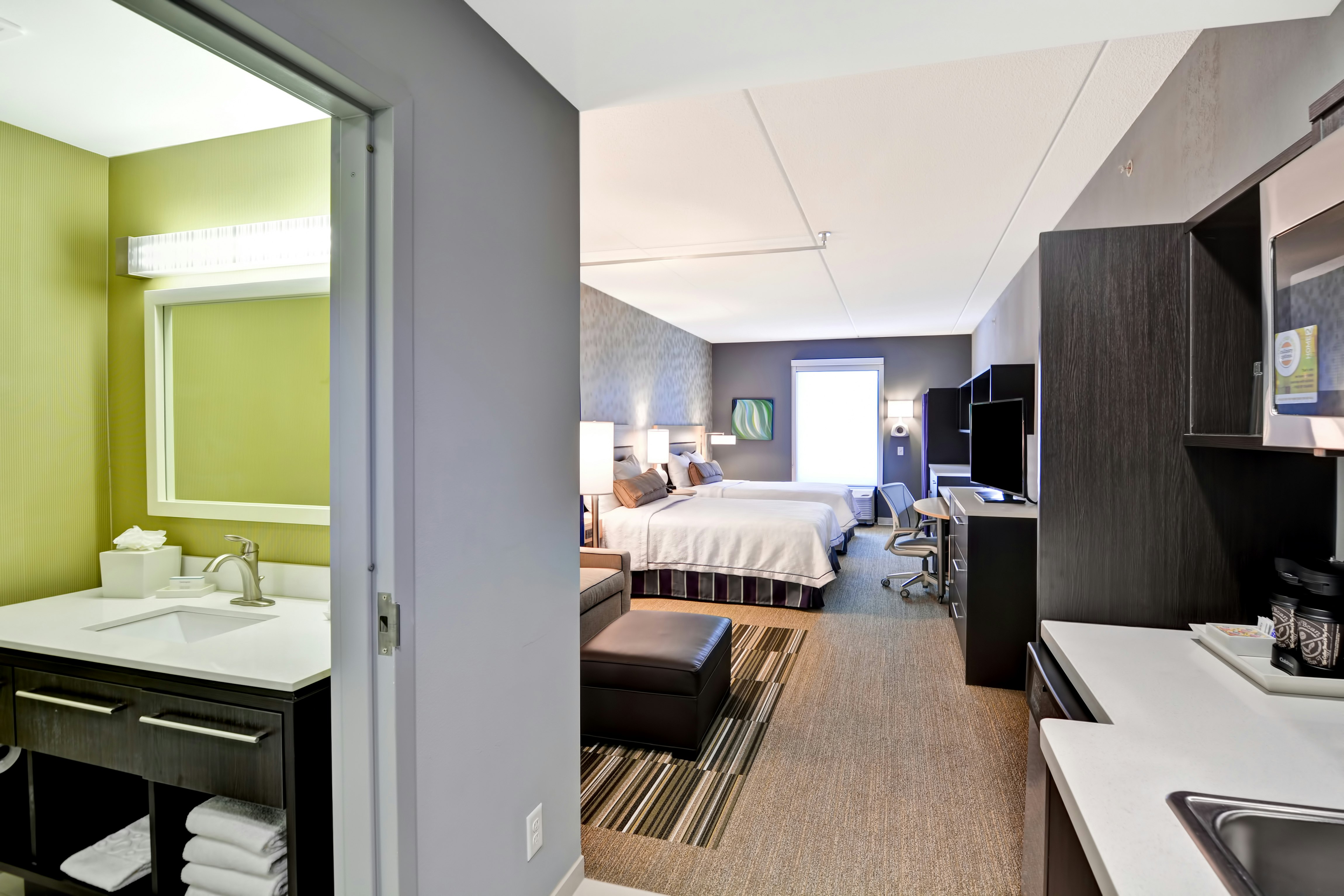 Studio, 2 Queen Beds, Accessible, Home2 Suites by Hilton Stafford Quantico 5/5