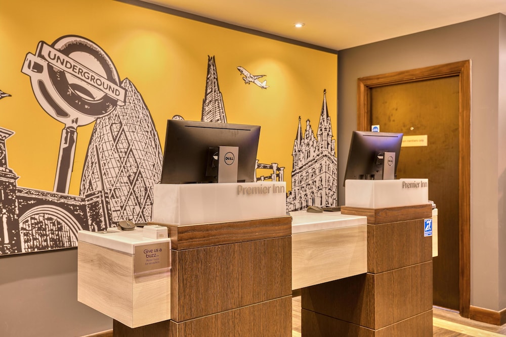 Lobby at Premier Inn London Docklands (Canning Town), LONDON