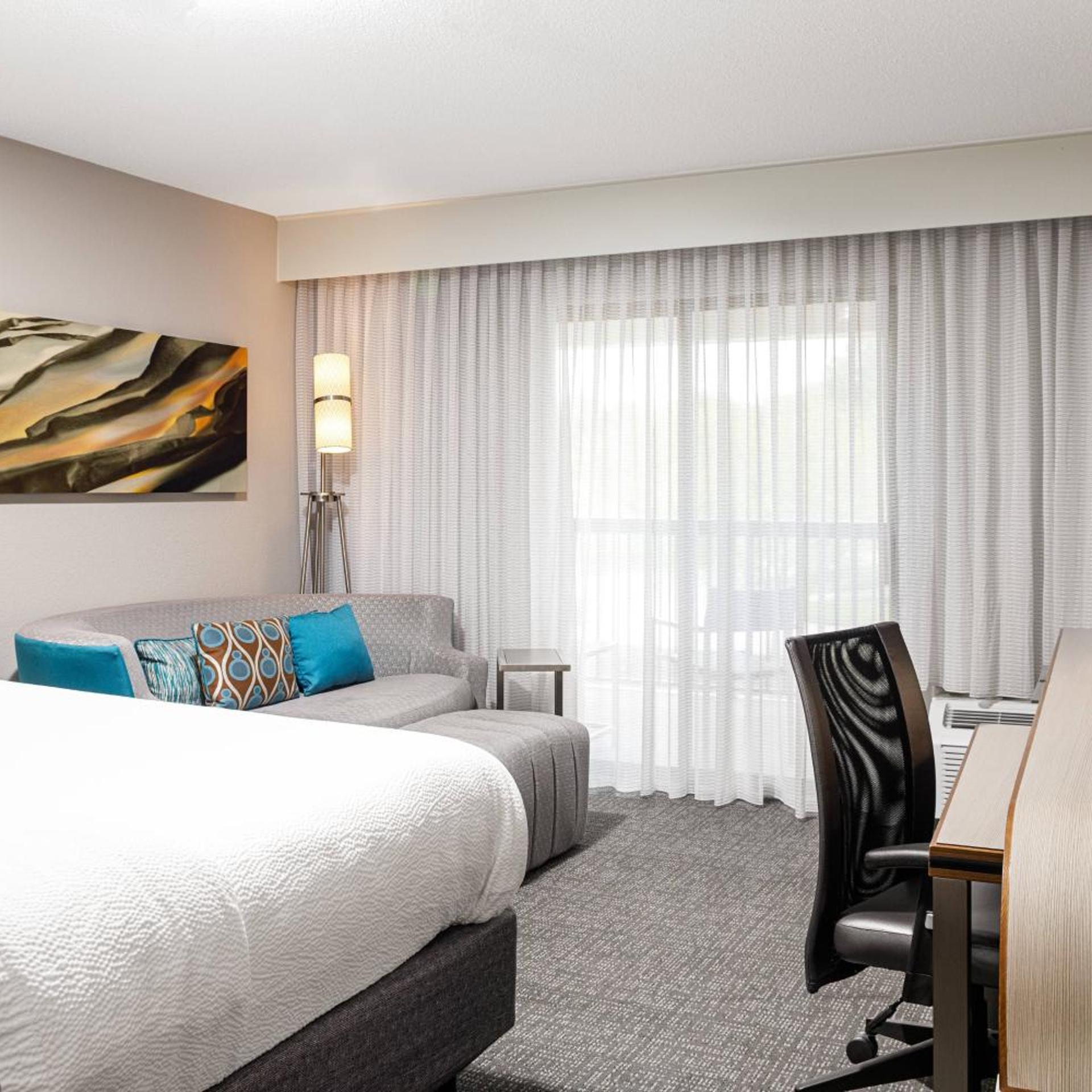 Room, King Bed, Shared Patio, Sofa