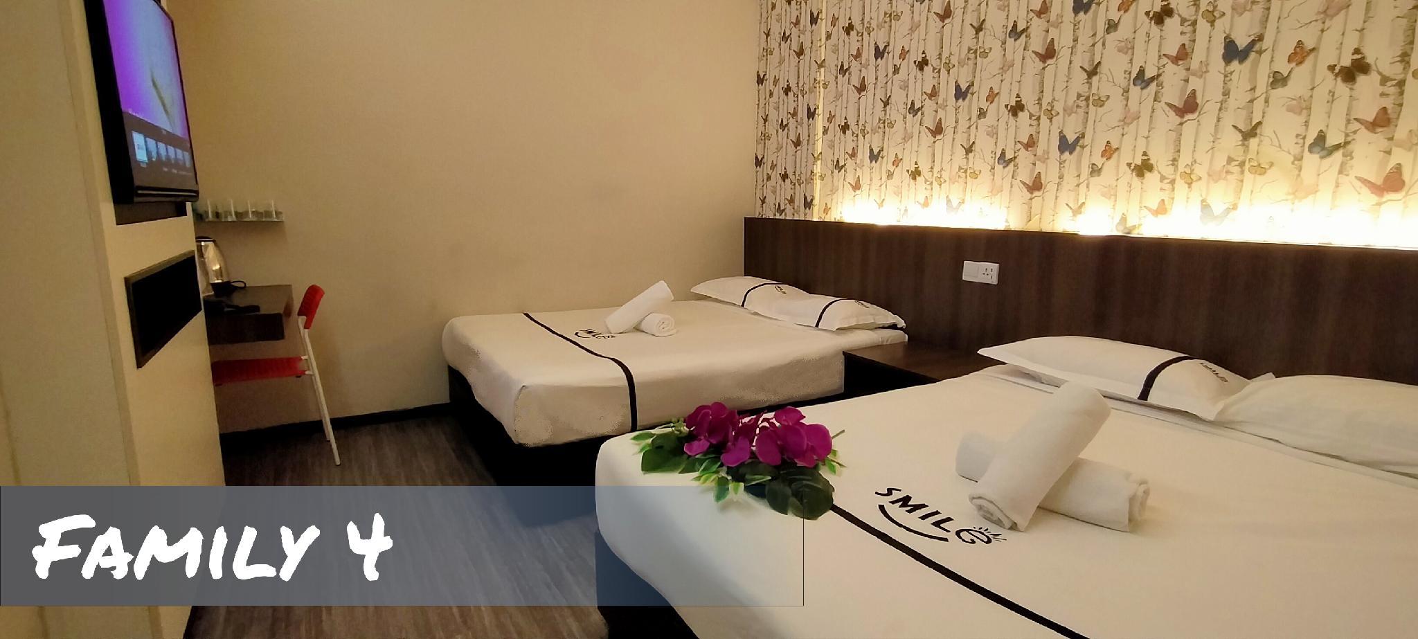 غرفة عائلية بسريرين كوين، Smile Hotel Cheras Pudu KL Kuala Lumpur 2/3