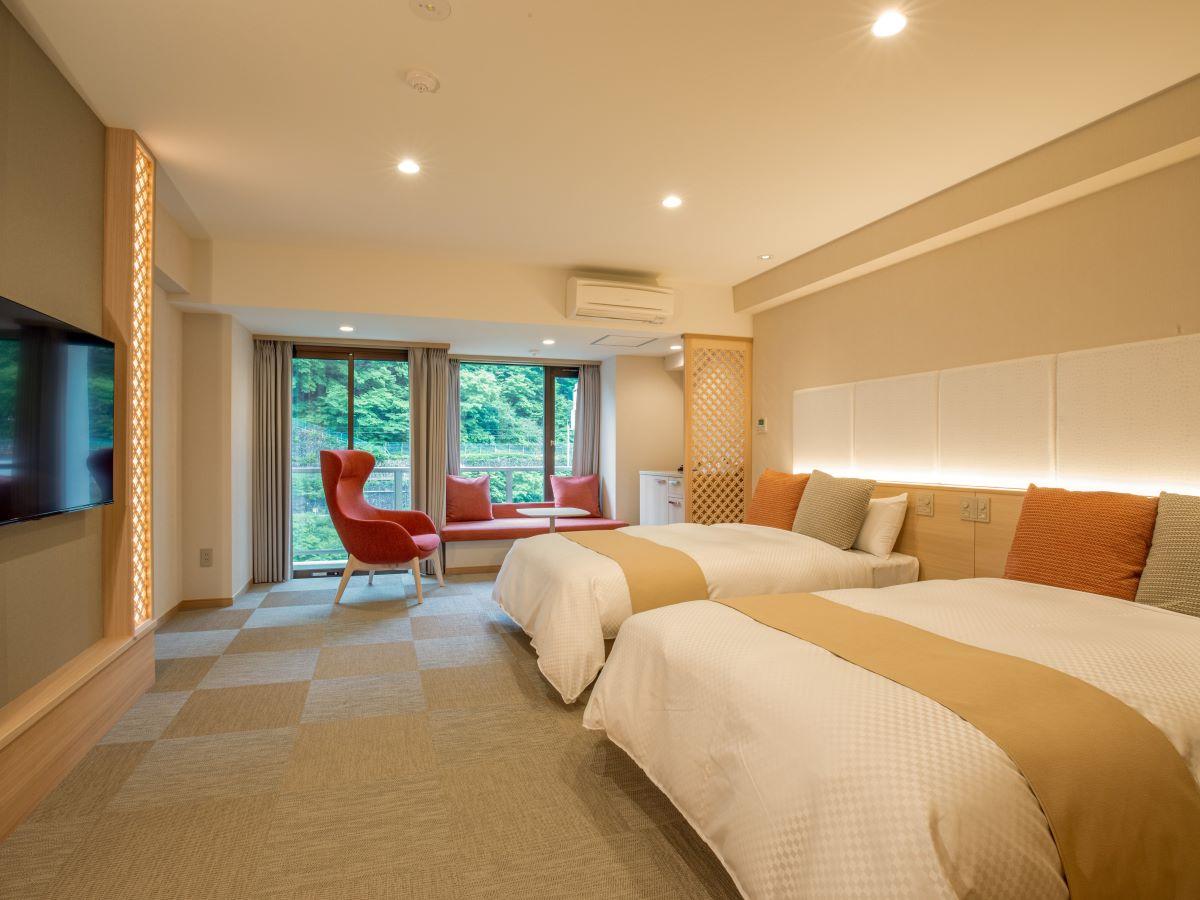 Semi Room, Western, 2 Semi Double Beds