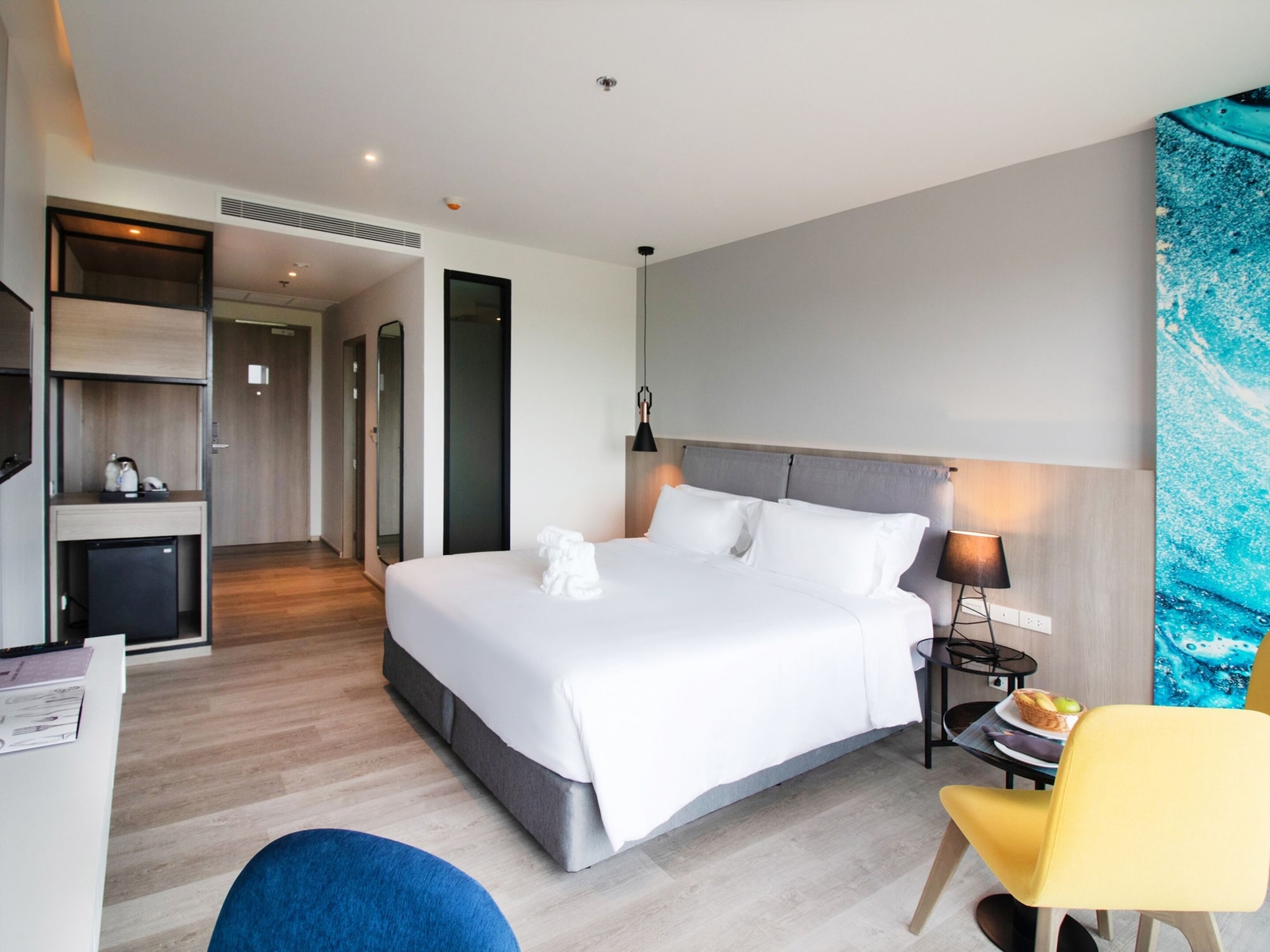 غرفة ديلوكس بسرير مزدوج بإطلالة على النهر، Fortune Saeng Chan Beach Rayong 4/8