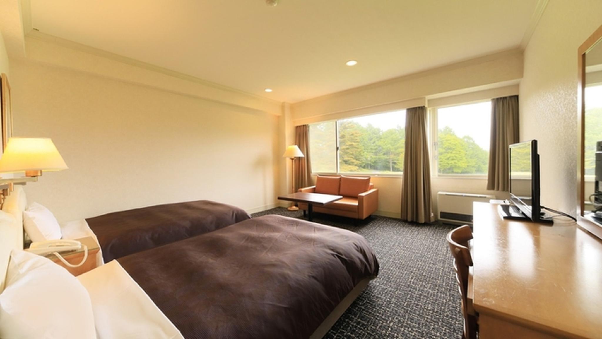 Semi Room, Room Assigned on Arrival, 2 Semi Double Beds