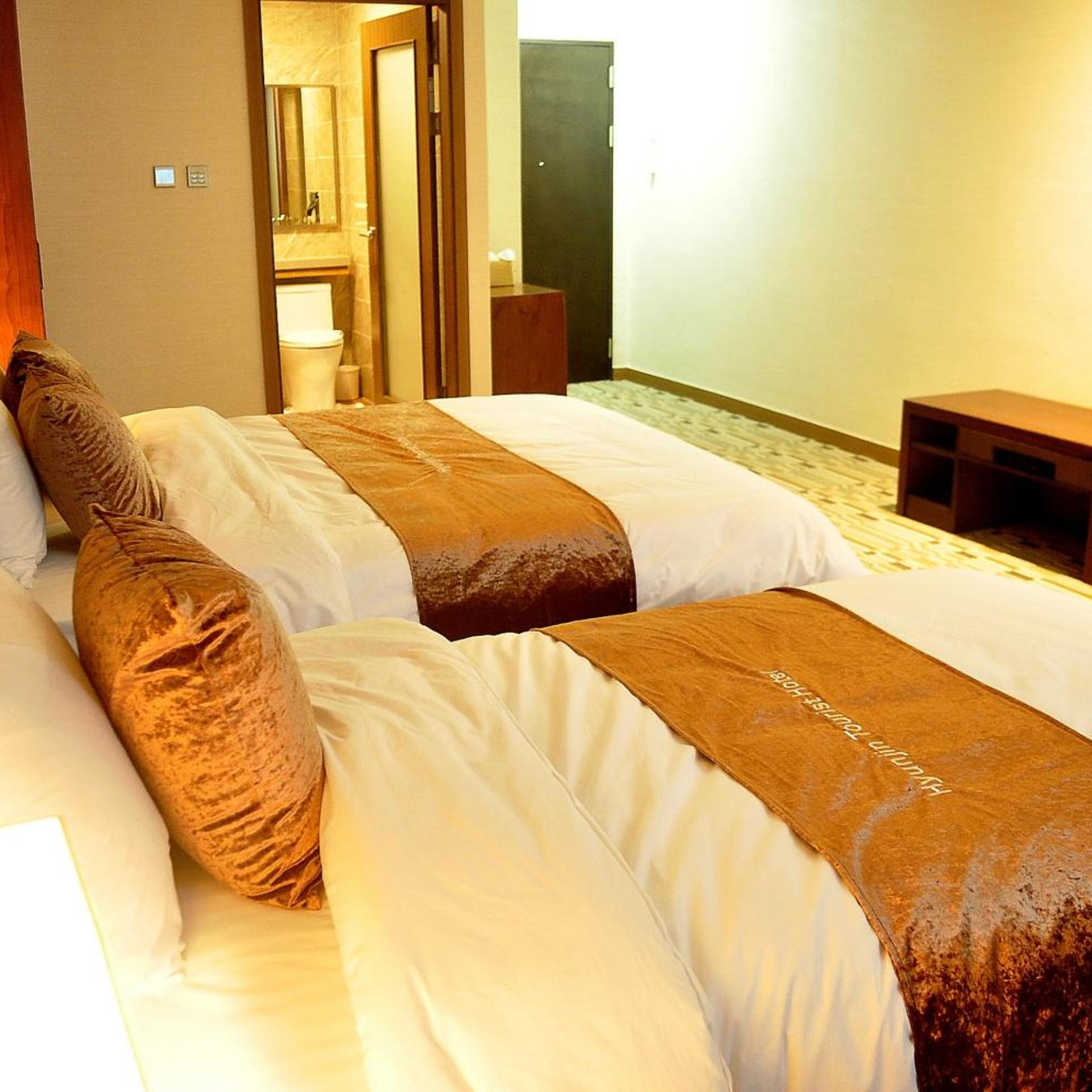 غرفة ديلوكس بسريرين منفصلين بإطلالة على البحر، Hyunjin Tourist Hotel 3/9