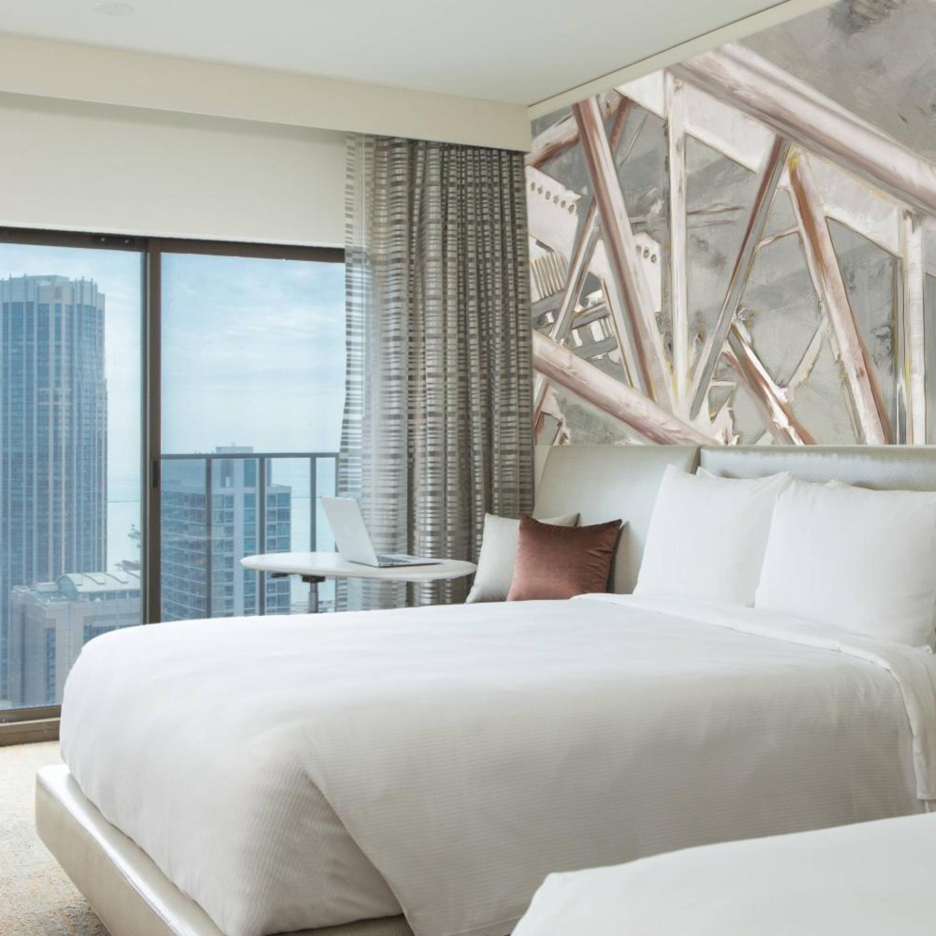 Guest Room, 2 Double Beds, City View, Club Floor, High Floor