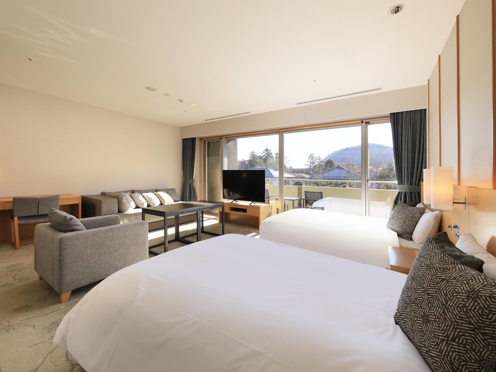 Japanese Western, 2 Double Beds, Indoor Spring Bath
