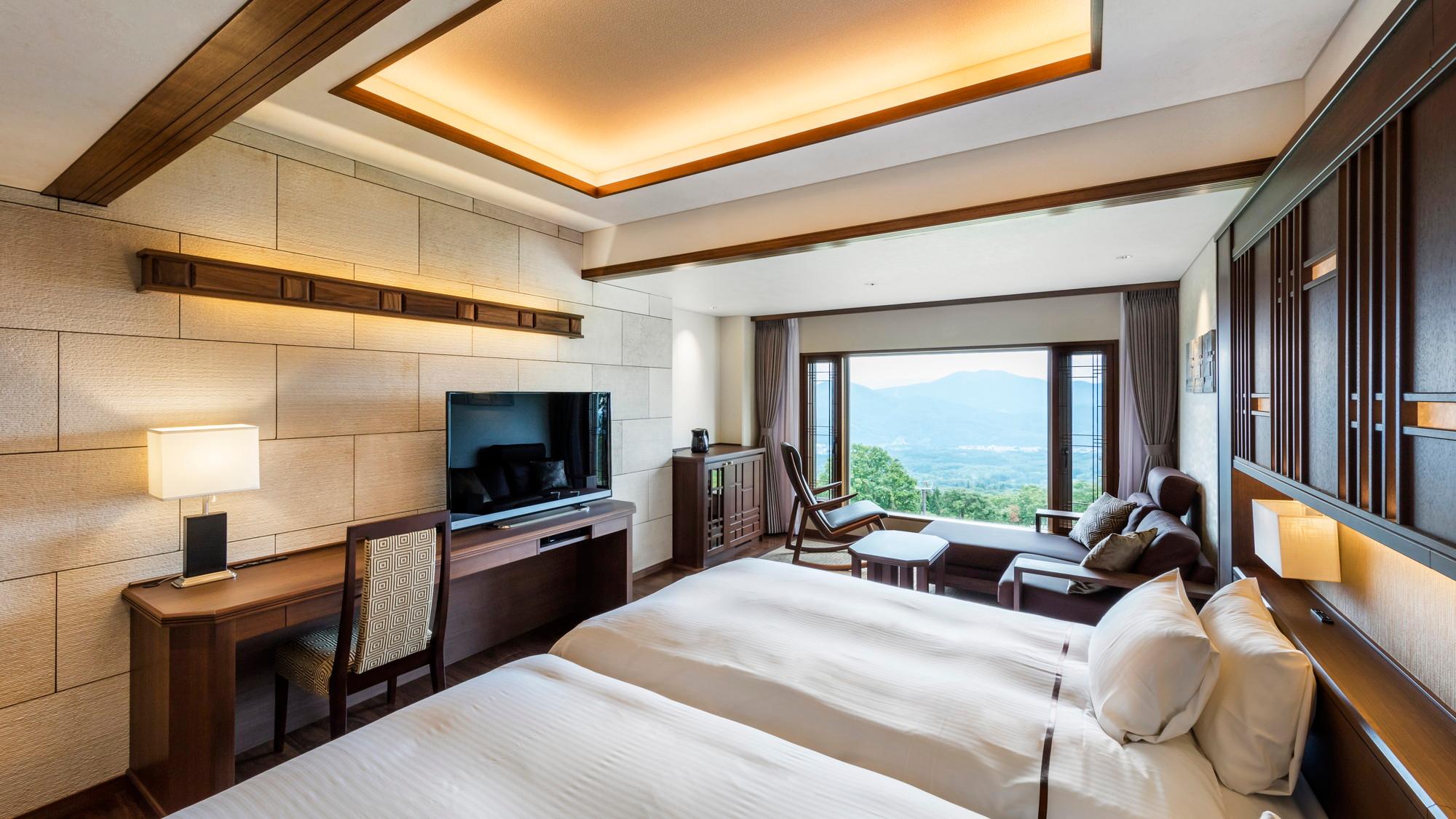 Deluxe, Twin Beds, Lake Side