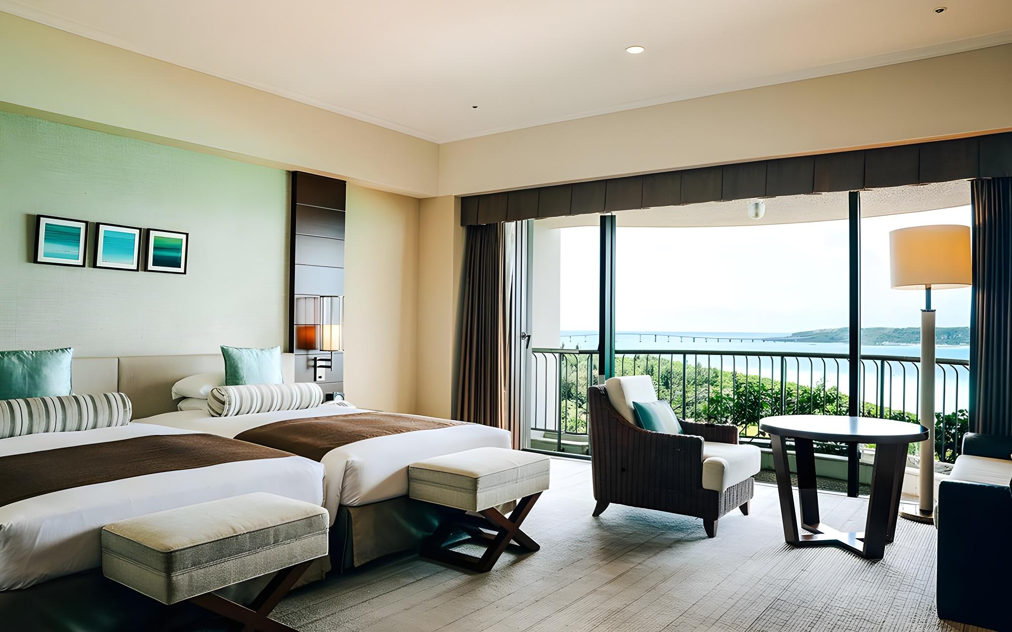 Grand, Twin Beds, with View, Coral Wing