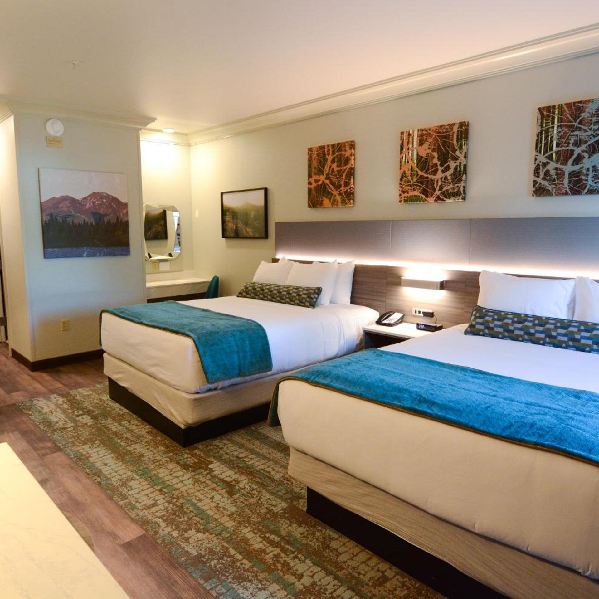 غرفة بسرير كوين بشرفة، Blue Lake Casino Hotel 2/10