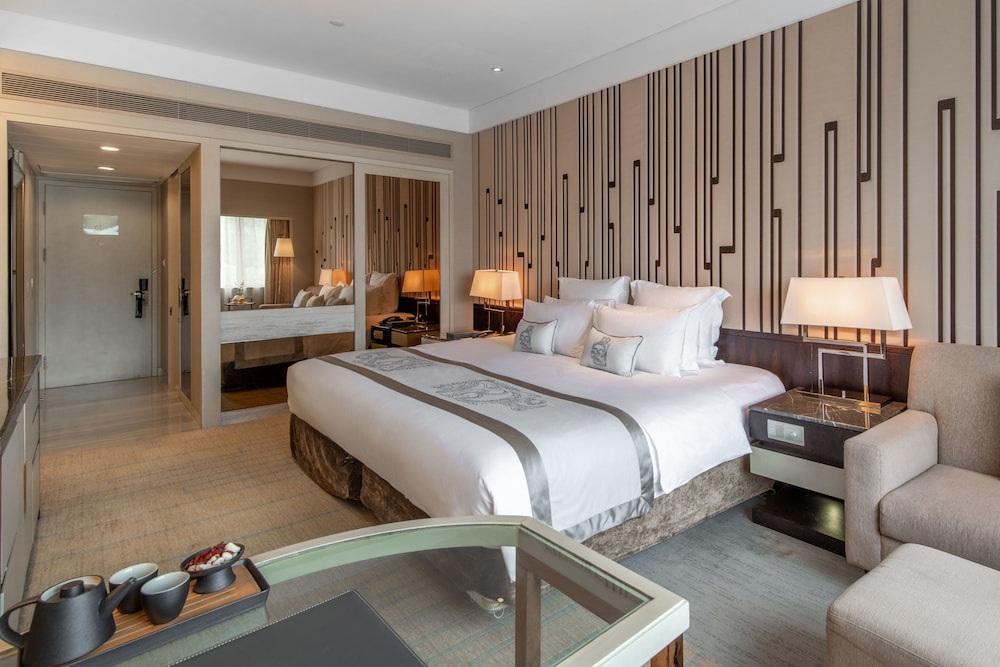 غرفة بانورامية بسرير كوين بإطلالة على الجبل، Grand Pacific Hotel Ningbo 7/10